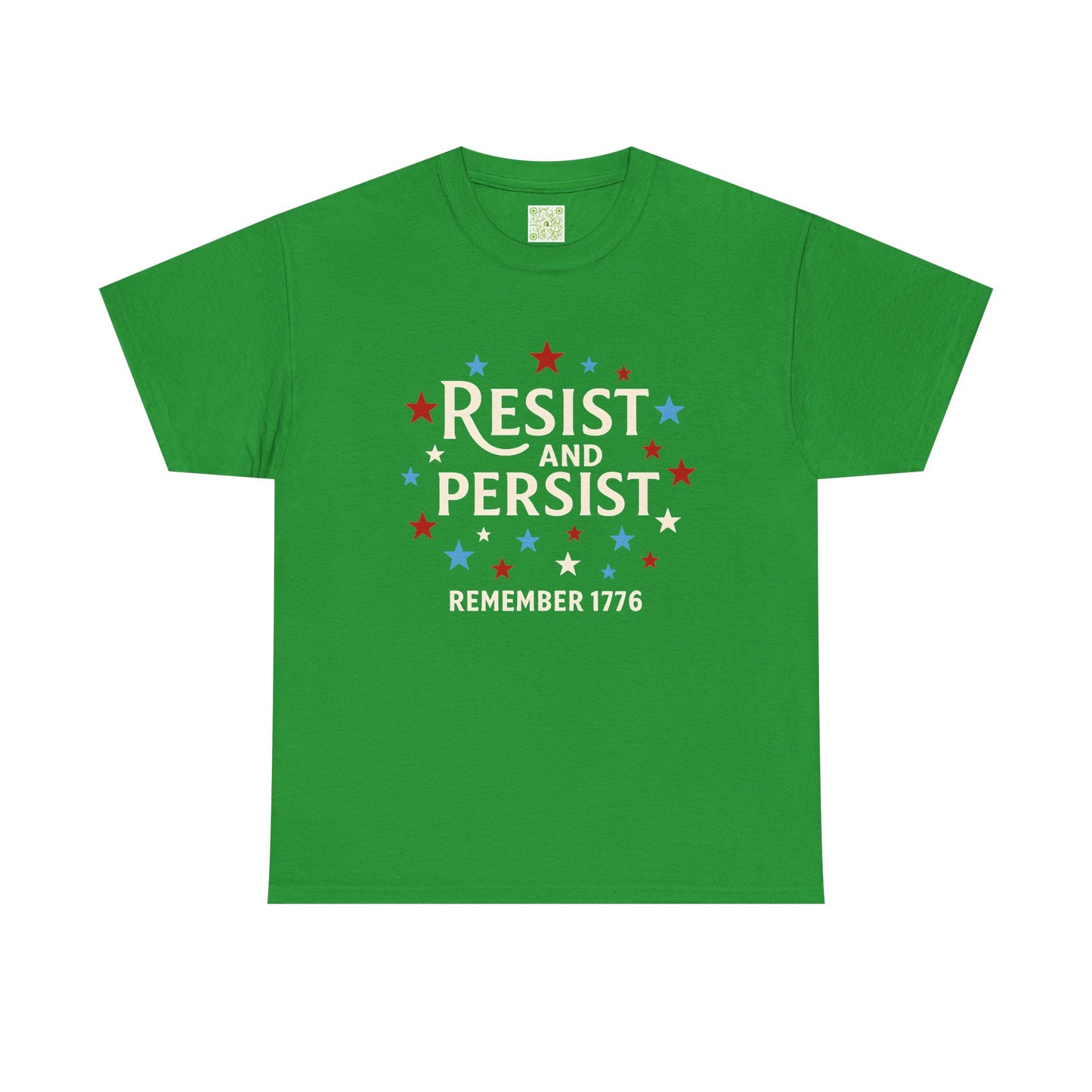 Resist and Persist Tee, Unisex Cotton, Fourth of July Shirt, Memorial Day Shirt, Patriotic Shirt, Freedom Shirt, USA Flag Tee