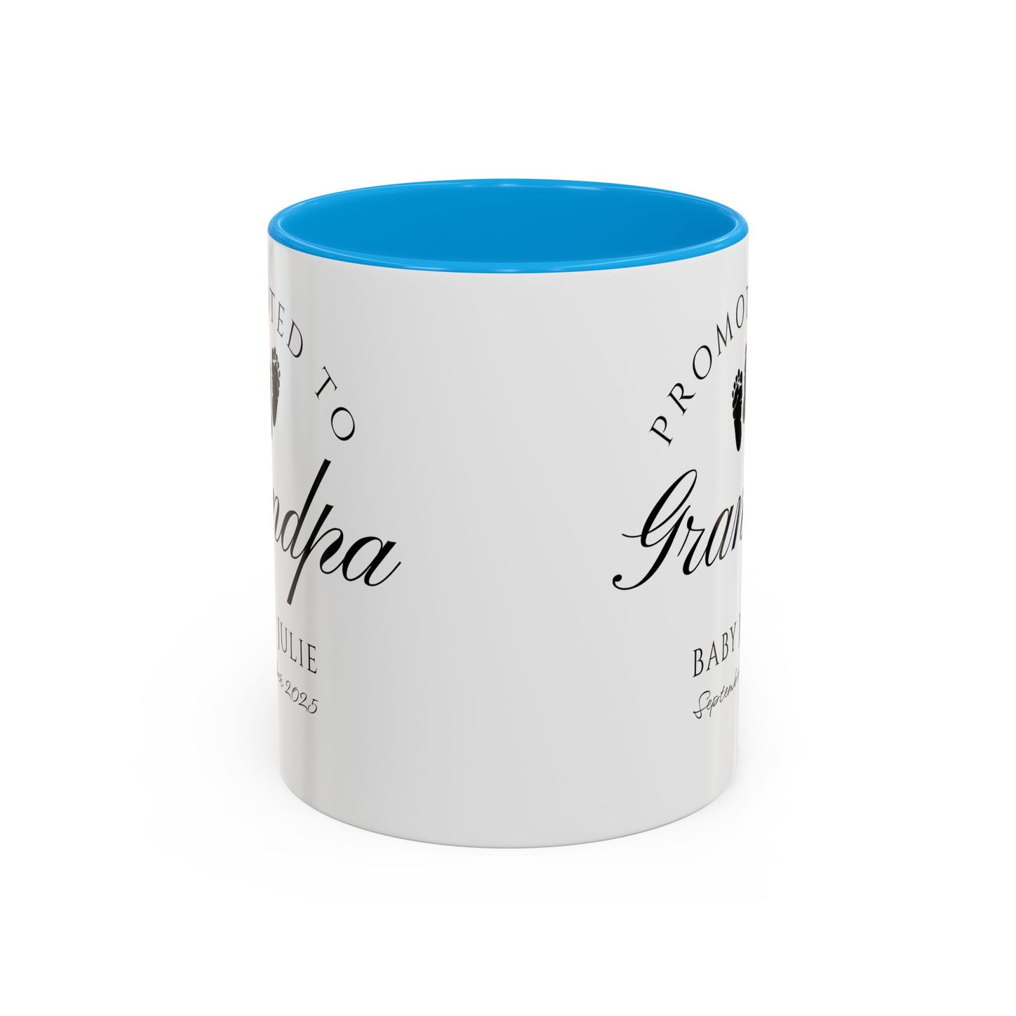 Promoted to Grandpa Mug, Personalized New Grandpa Gift 2025, Custom Baby Announcement Coffee Cup, Pregnancy Reveal for Grandfather, First Grandchild Gift