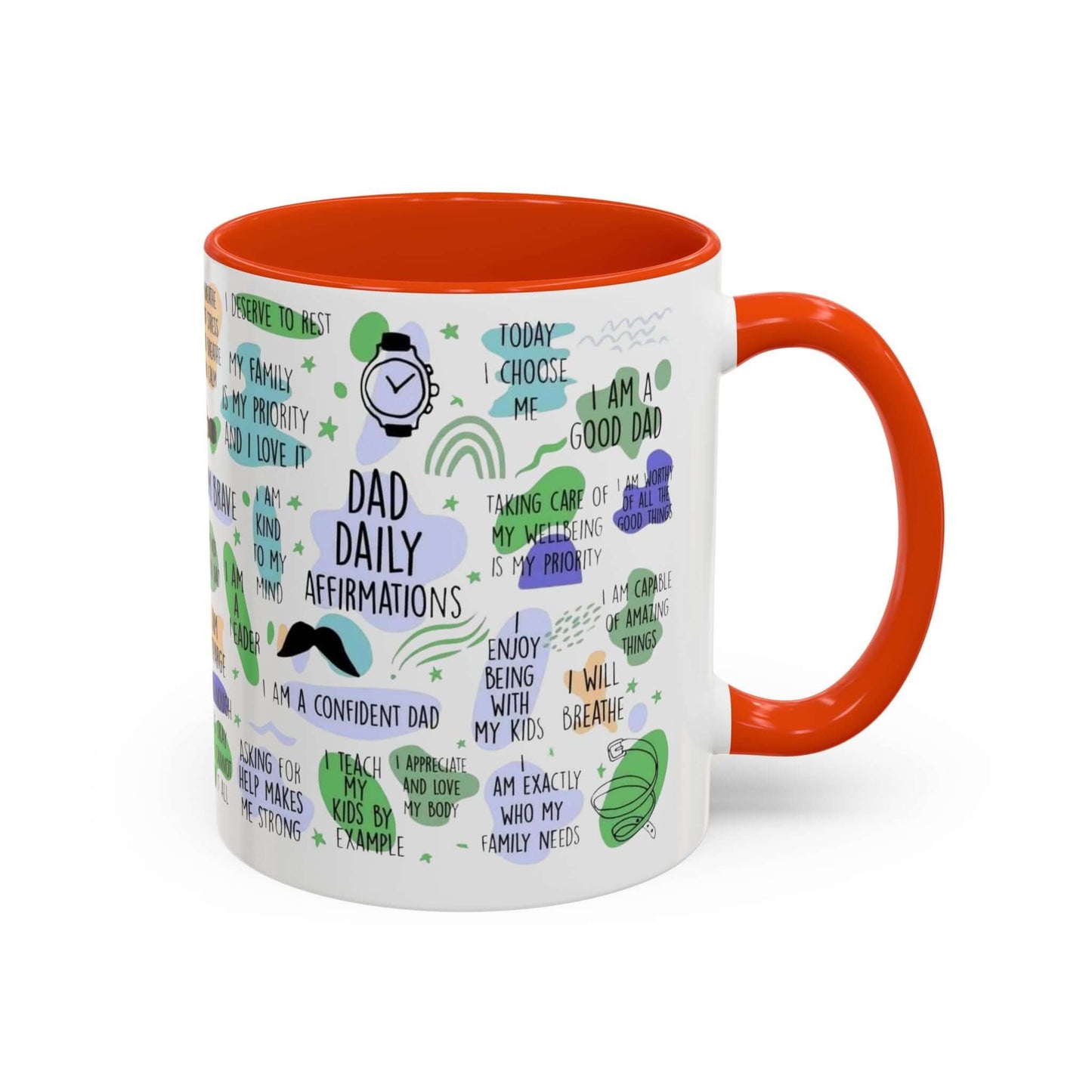 Dad Affirmations Multi Color Mug