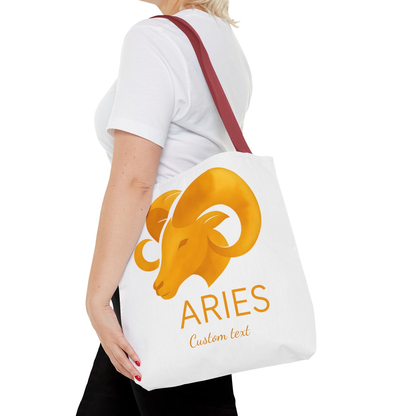 Aries Zodiac Personalized Tote Bag, Artistic Tote Bag, Astrology Bag, Unique Tote Bag, Aries Birthday Gift