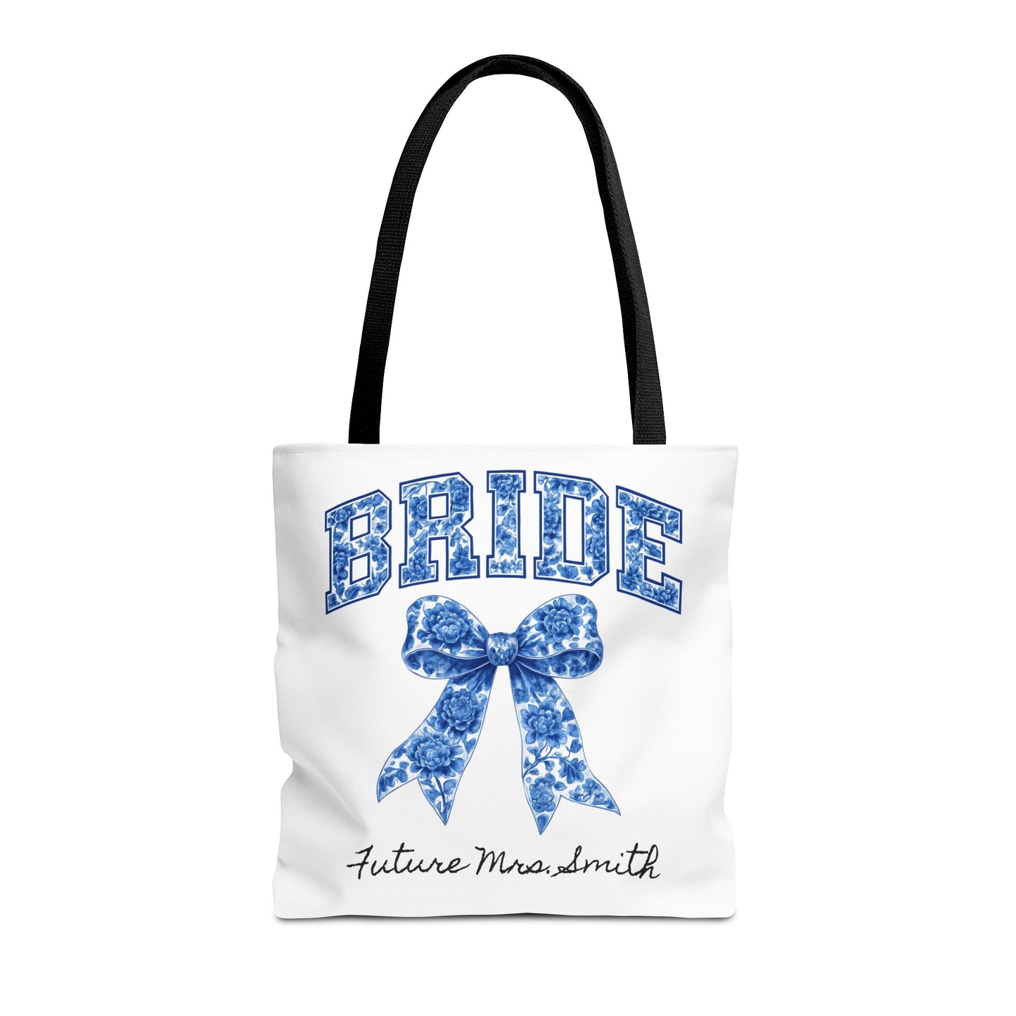 Bridal Tote Bag, Future Mrs. Smith Gift, Wedding Planning, Bride-to-Be Accessory, Personalized Bridal Shower Favor
