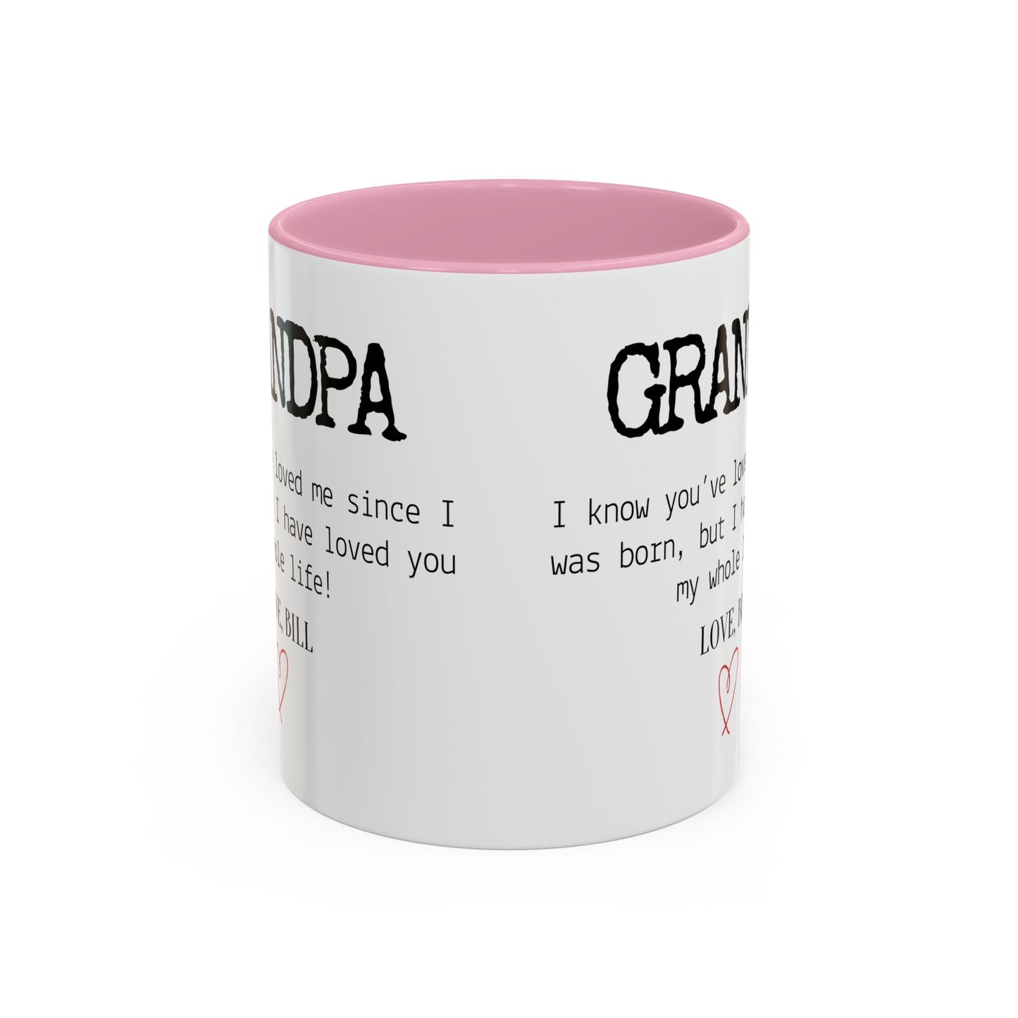 Personalized Grandpa Mug, Gift from Grandchild, Custom Message Coffee Cup, Grandpa Birthday Gift, Father’s Day Mug, Sentimental Gift for Grandpa