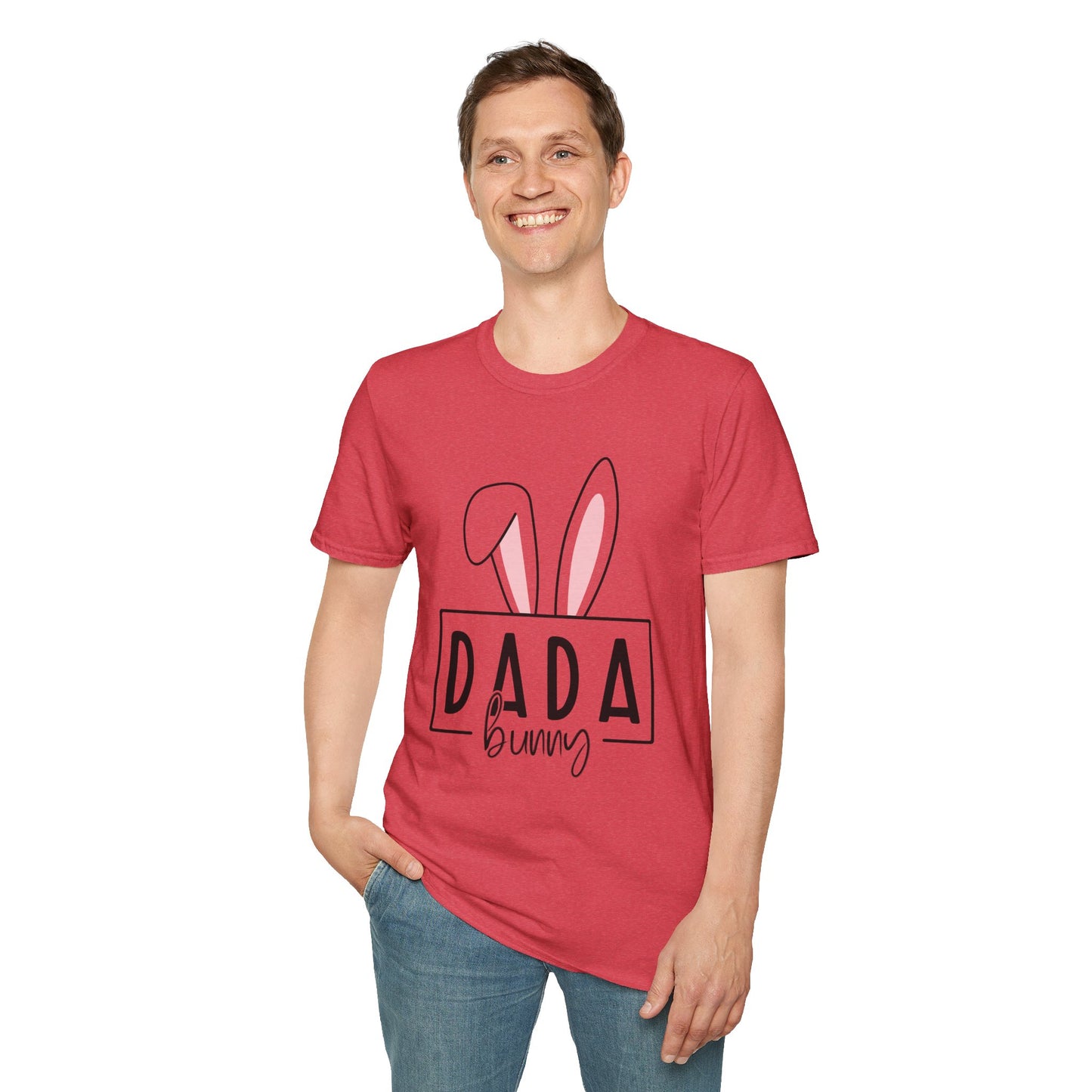 Dada Bunny Ears Unisex Softstyle T-Shirt - Cute Easter Apparel for Aunts