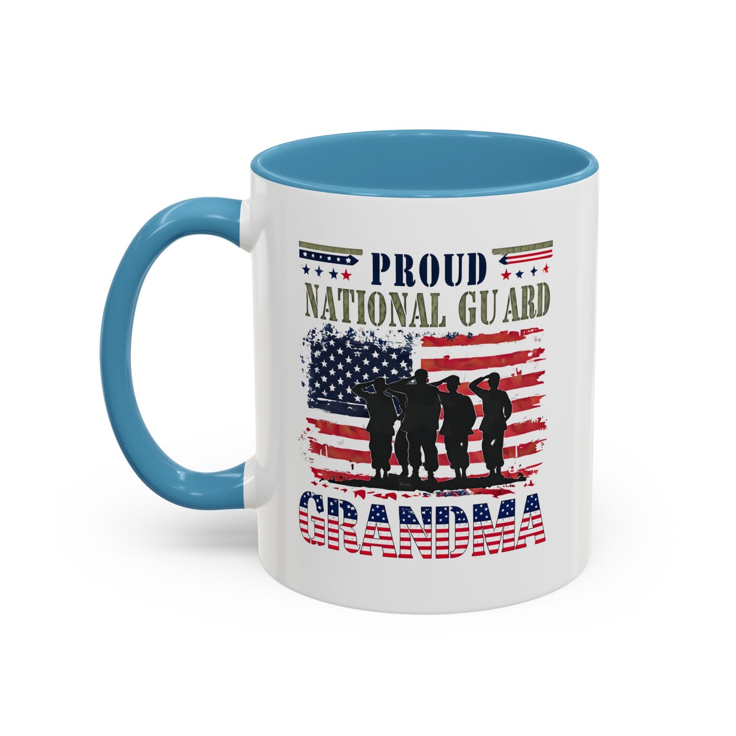 Patriotic National Guard Grandma Mug, Army National Guard, Gift for Heroes, Veteran Appreciation, Military Family Gift