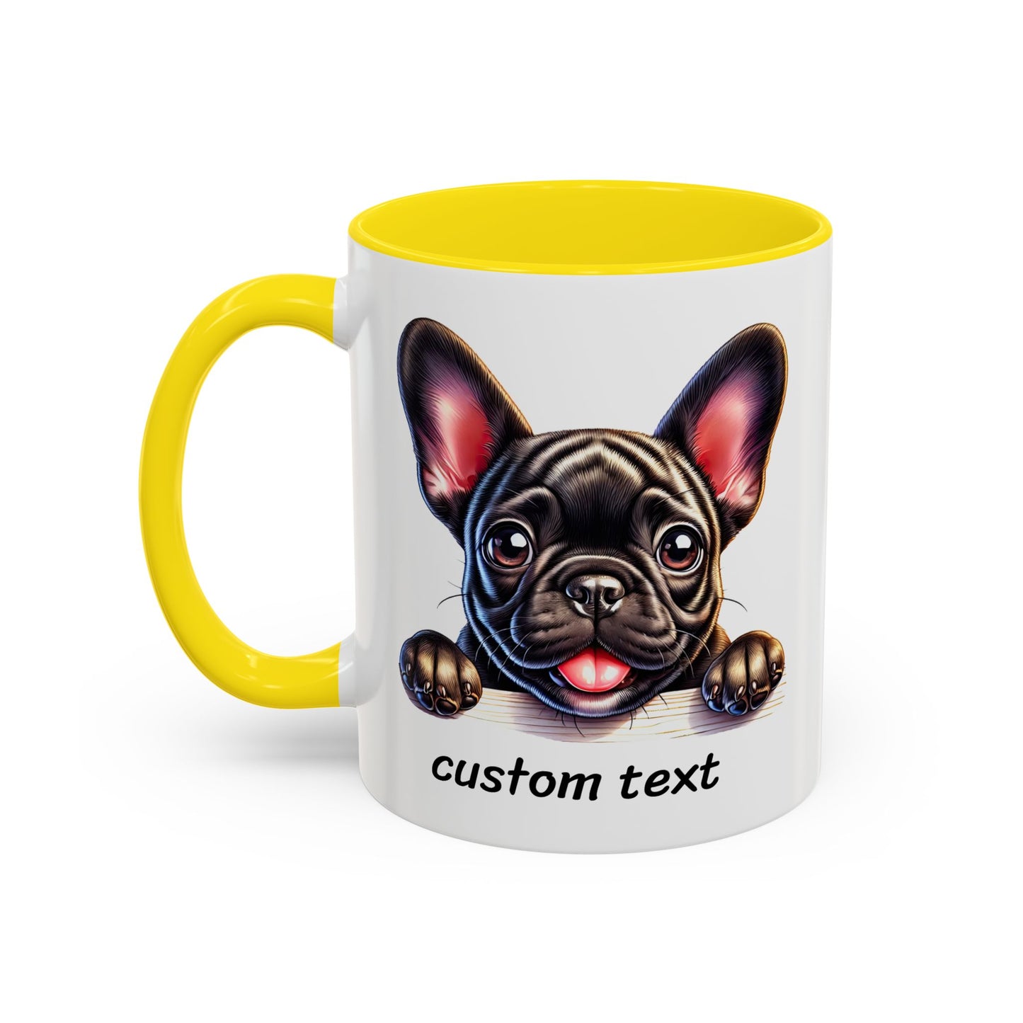 Funny Dog Lover French Bulldog Accent Mug - "Dog is Friendly, I am Not"