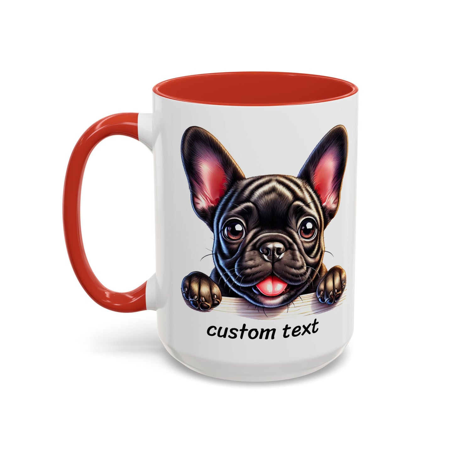 Funny Dog Lover French Bulldog Accent Mug - "Dog is Friendly, I am Not"