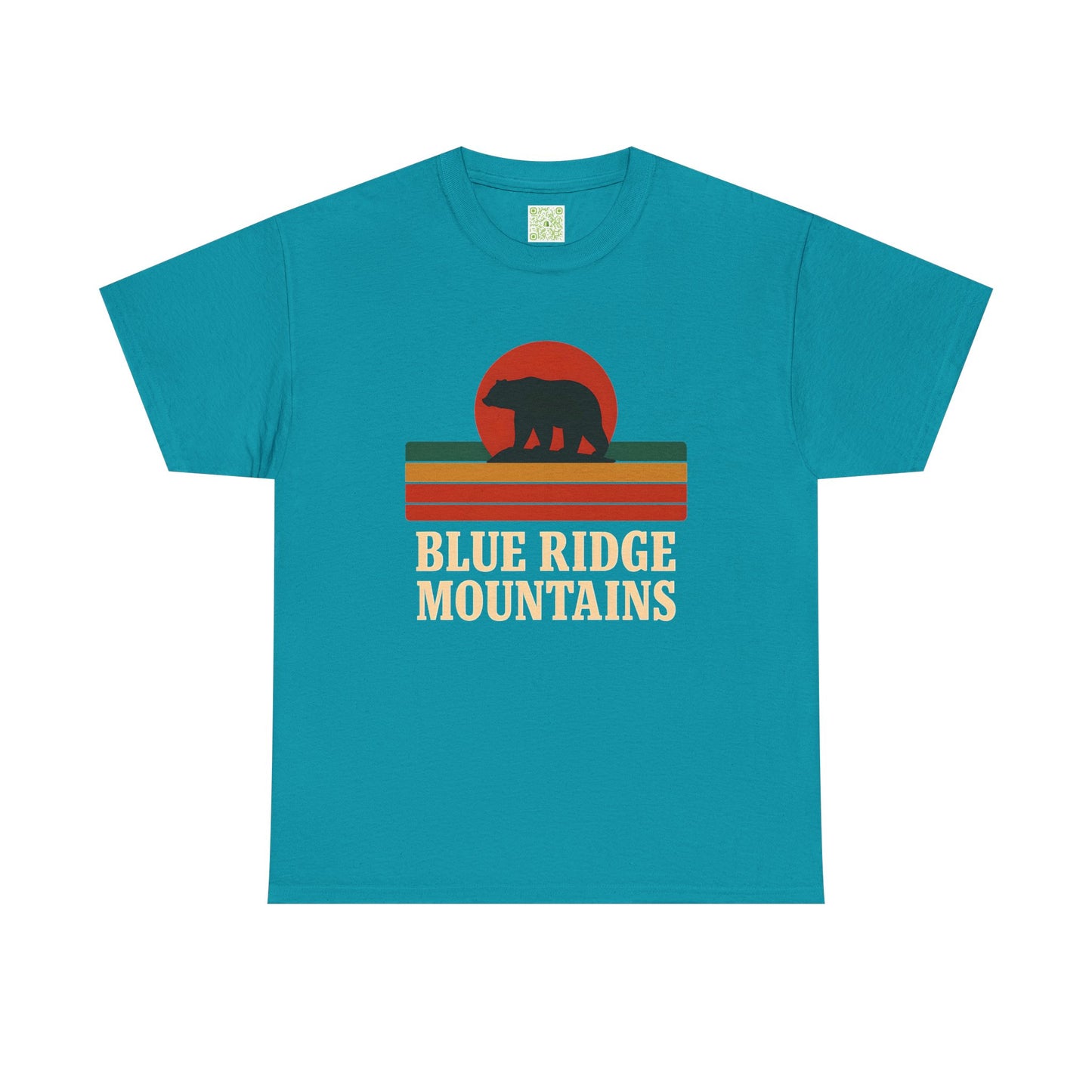 Vintage Style Unisex Blue Ridge Mountains Tee, Bear Graphic Tee, Blue Ridge Parkway, Nature Inspired Shirt