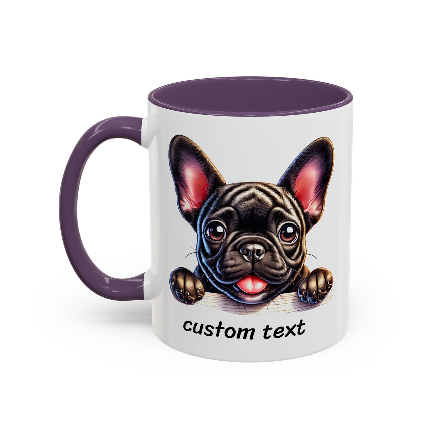 Funny Dog Lover French Bulldog Accent Mug - "Dog is Friendly, I am Not"