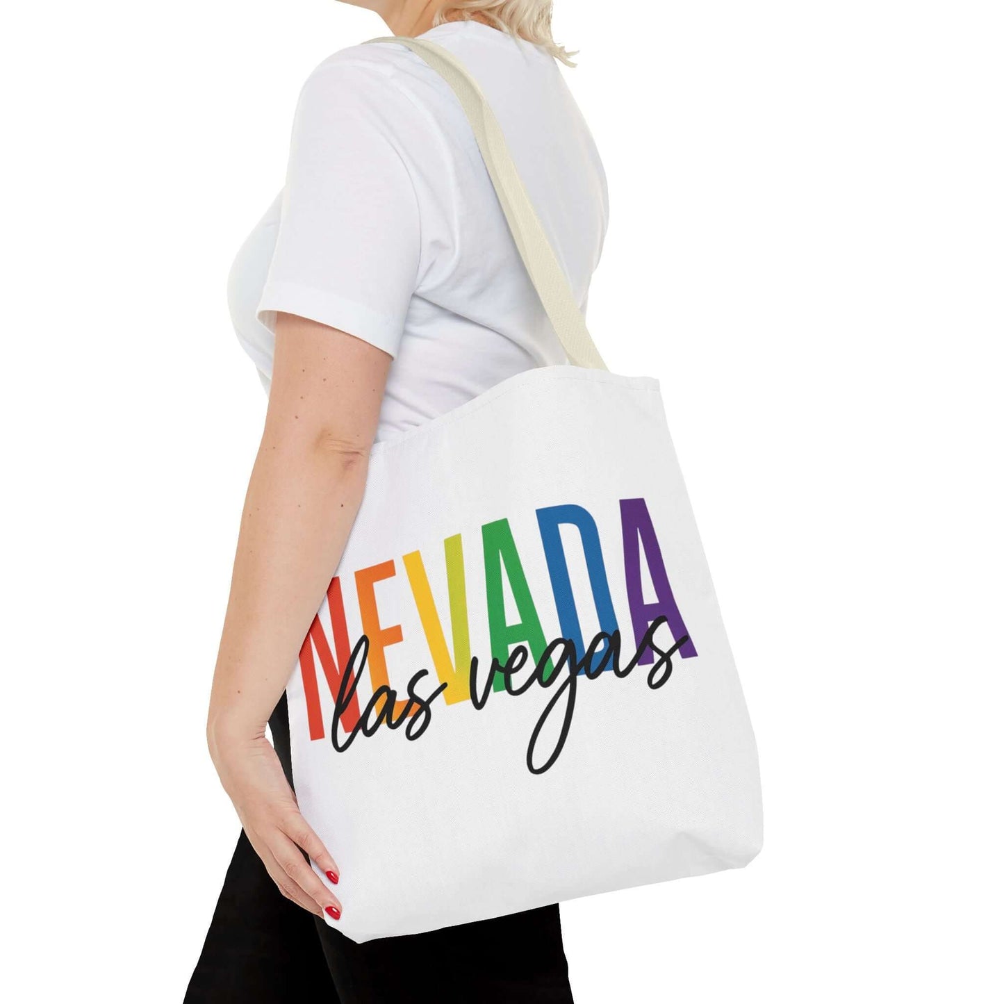 Pride Las Vegas Nevada Tote, Pride Month Tote, Bisexual Pride Bag, LGBT Tote, Transgender Gift, Lesbian Tote, Equal Rights Bag