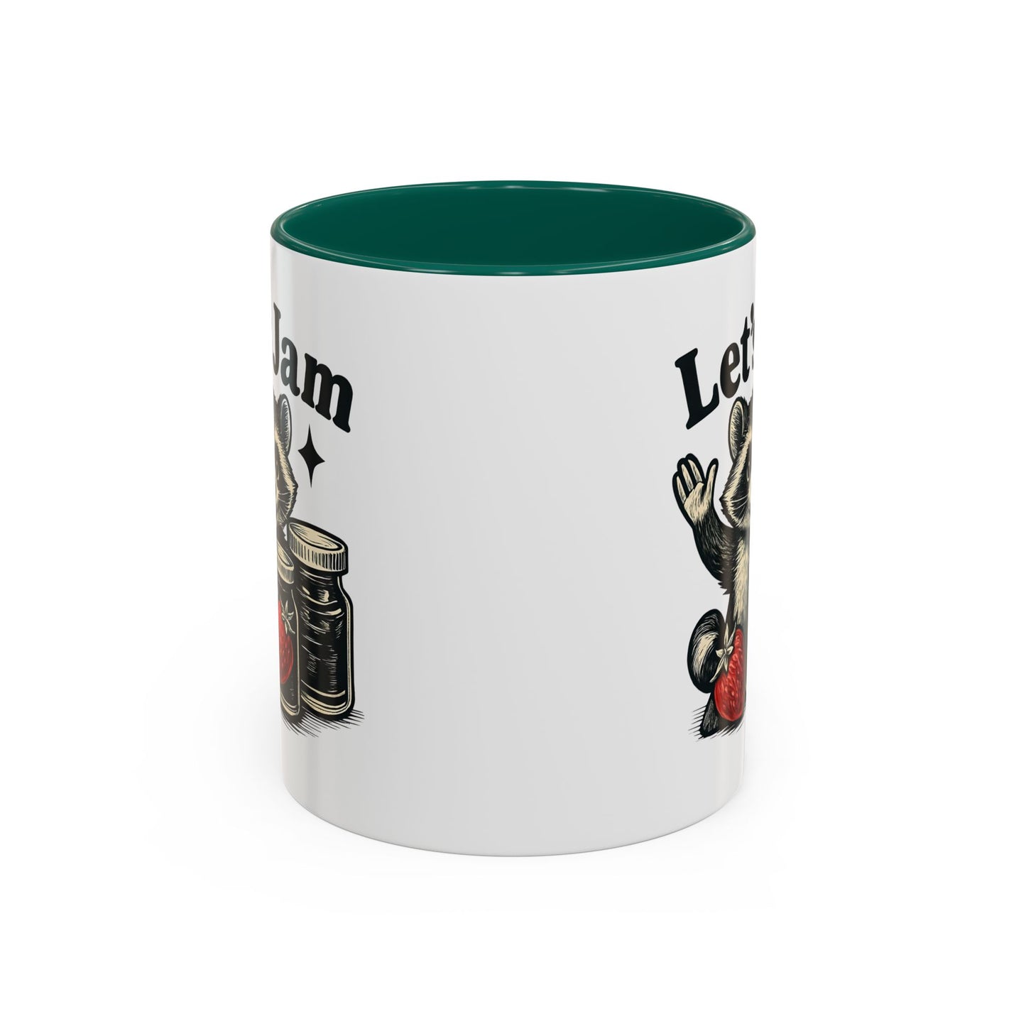 Racoon Mug, Racoon Gifts, Let's Jam Coffee Mug, Strawberry Mug, Cute Summer Mug, Raccoon Strawberry Mug, Funny Raccoon Mug, Trending Now