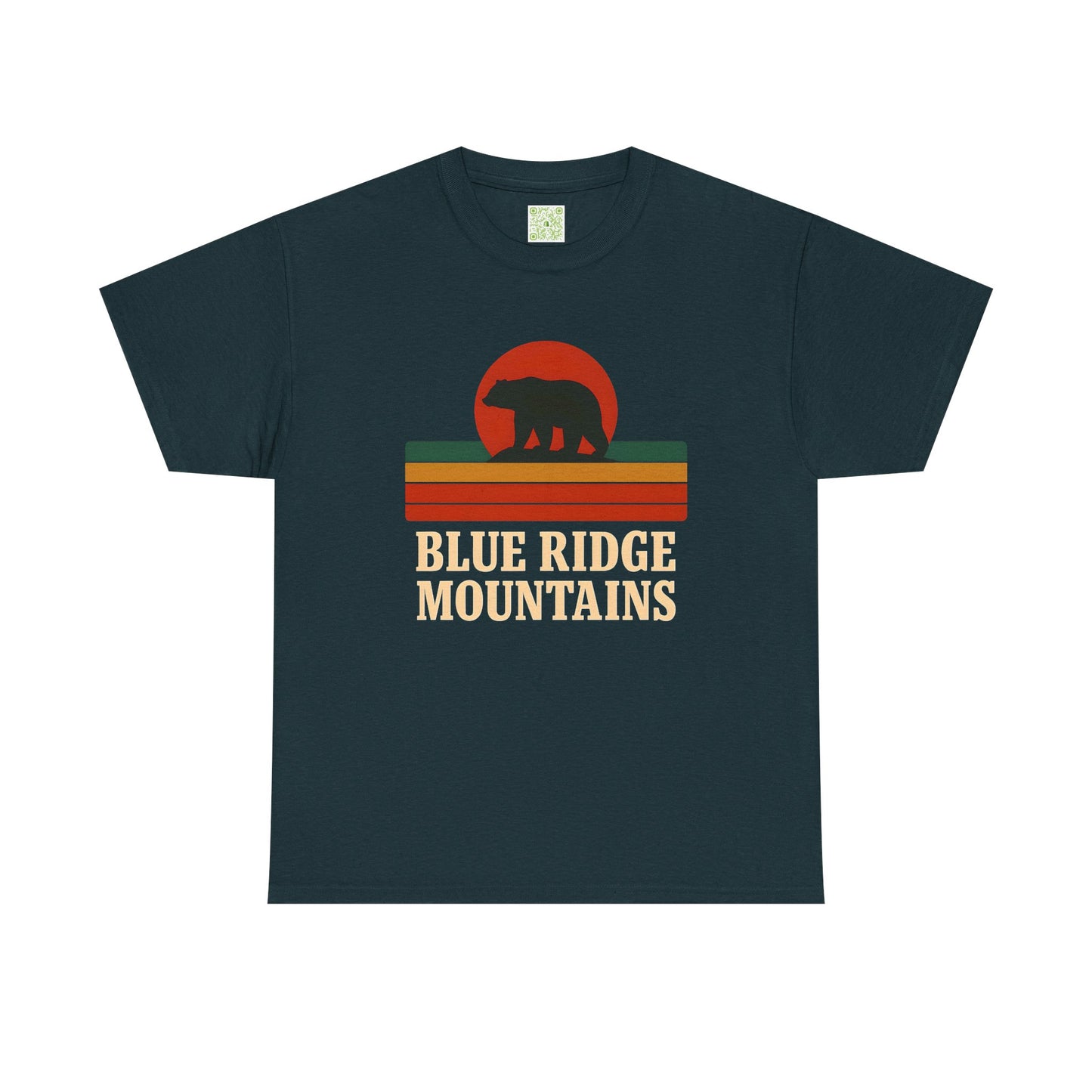 Vintage Style Unisex Blue Ridge Mountains Tee, Bear Graphic Tee, Blue Ridge Parkway, Nature Inspired Shirt