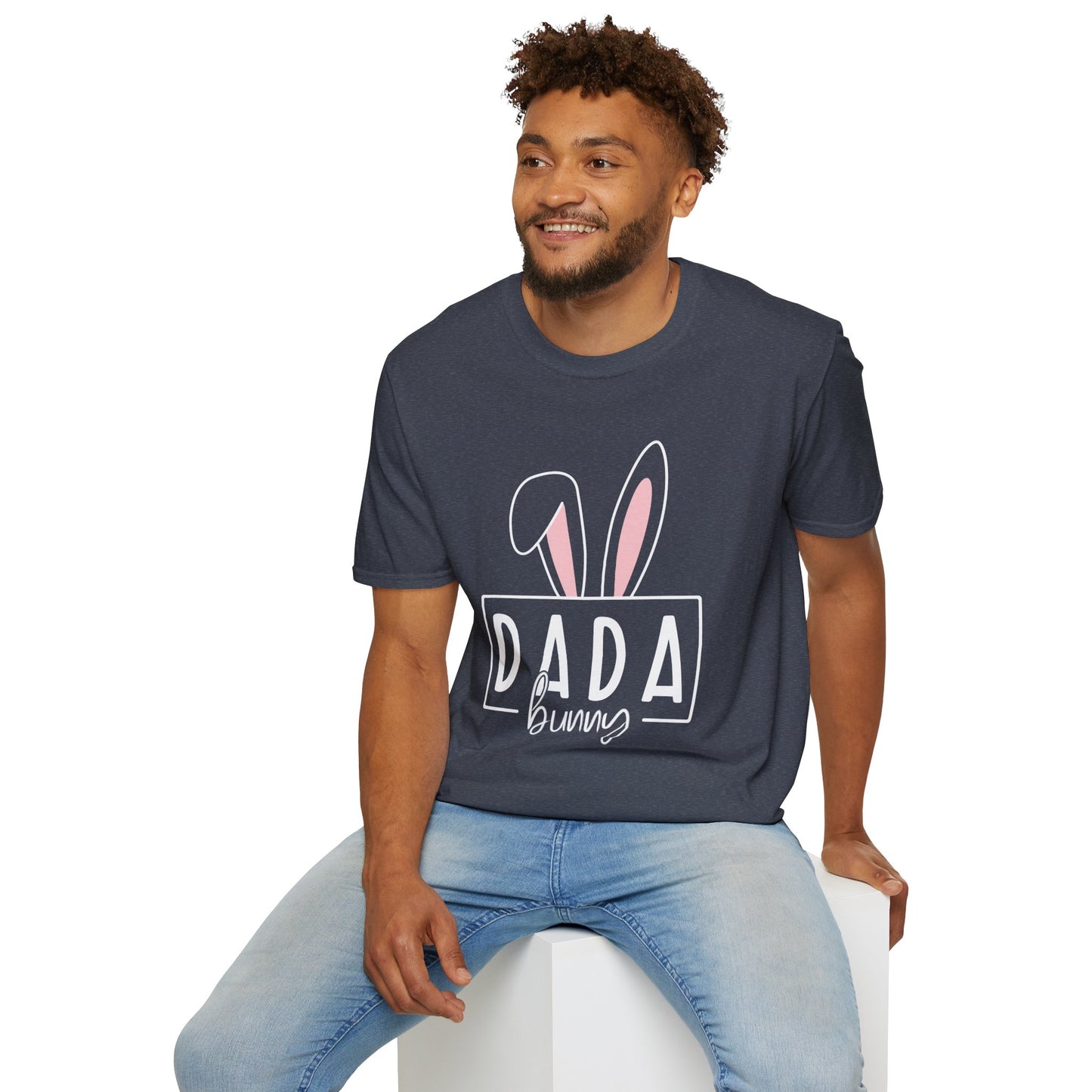 Dada Bunny Ears Unisex Softstyle T-Shirt - Cute Easter Apparel for Aunts