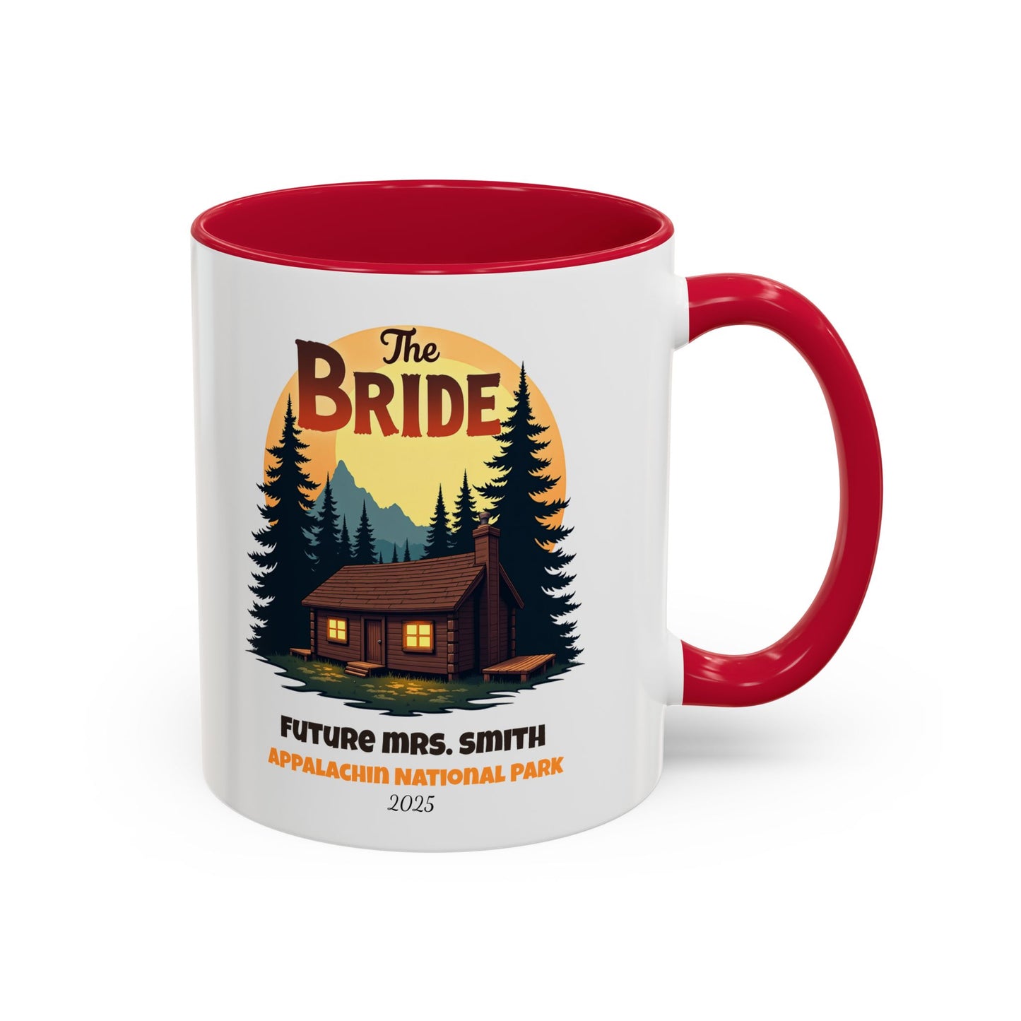 Camp Bride Accent Coffee Mug, Hen Party Favors, Bachelorette Cup, Girls Trip Gifts, Camp Bach, Bride Tribe