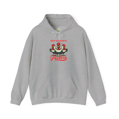 Easily Distracted By Peckers Hoodie | Naughty Tee Vibes & Dirty Joke Fun