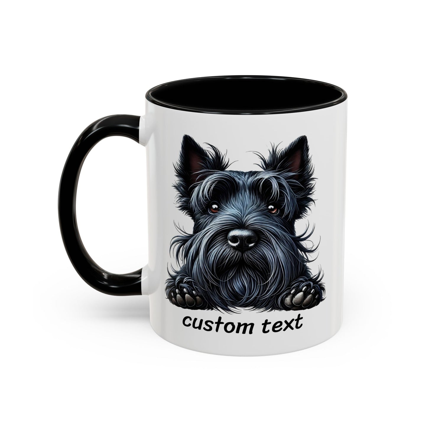 Funny Dog Lover Scottish Terrier Accent Mug - "Dog is Friendly, I am Not"