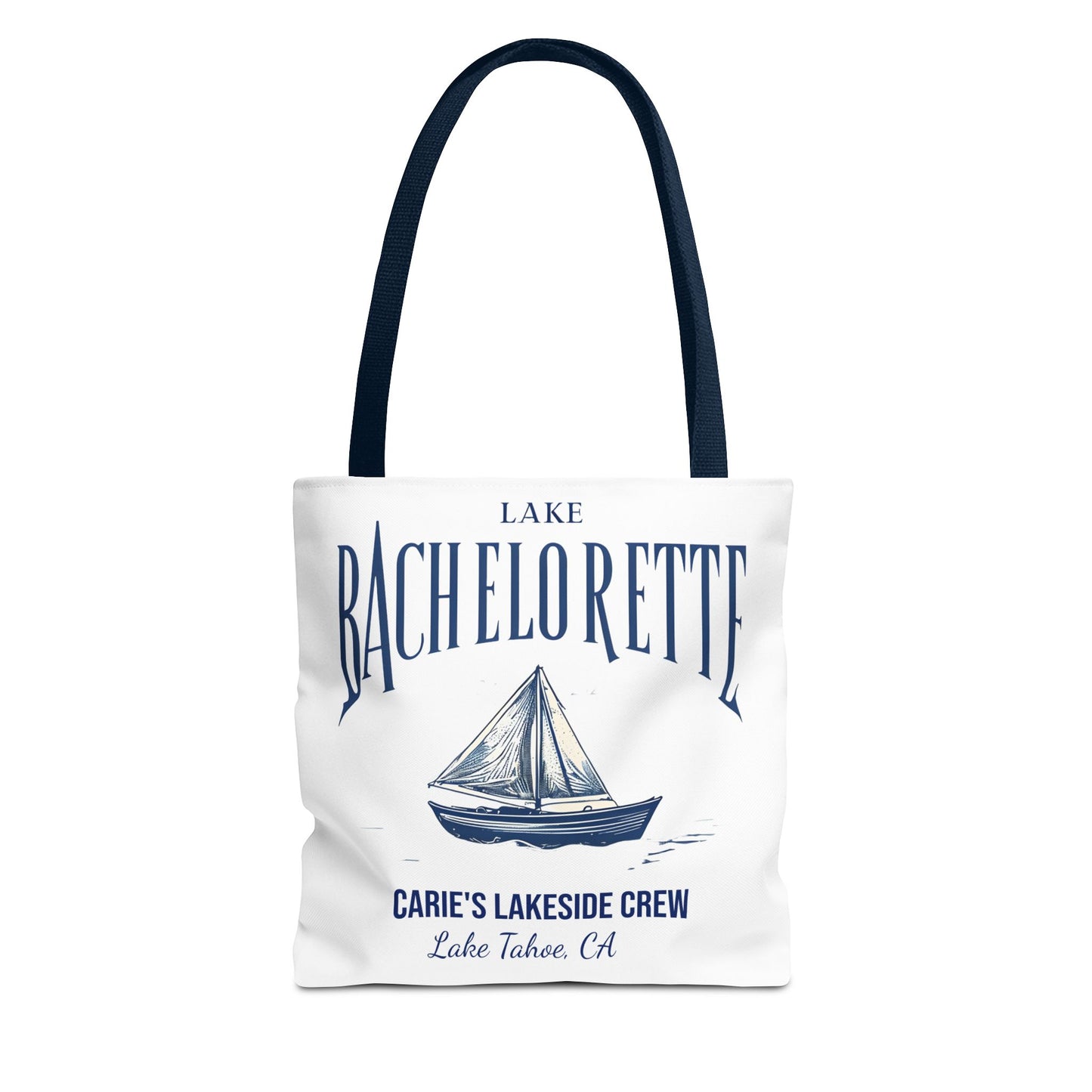 Let's Get Nauti Personalized Tote Bag, Bride Tote Bag, Bridesmaid Tote Bag, Hen Party Favors, Bride Tribe, Lake Bachelorette