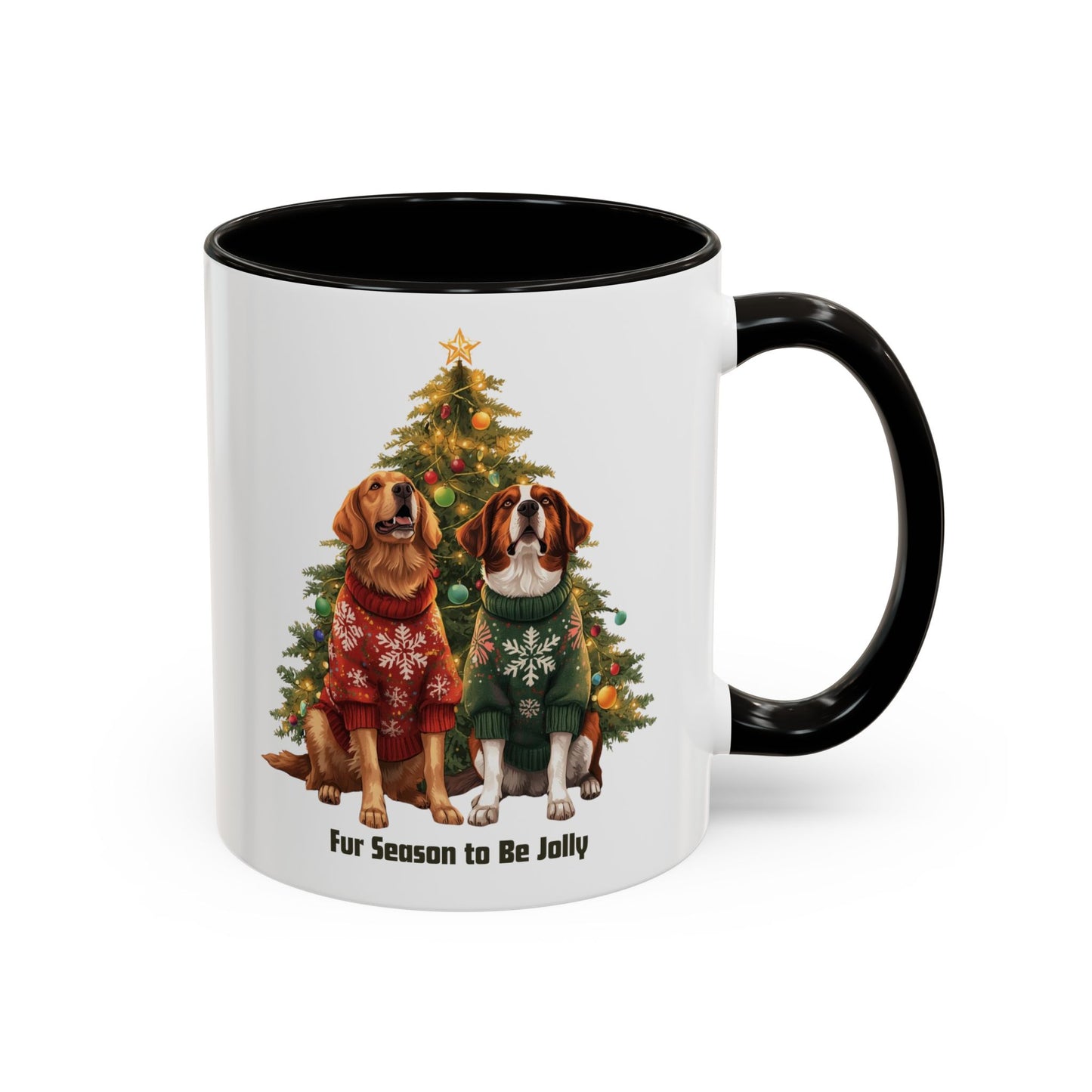 Festive Dog-Themed Mug for Pet Lovers, Dog Christmas Mug, Cute Christmas Dog Mug, Custom Dog Mom Mug, Merry Christmas