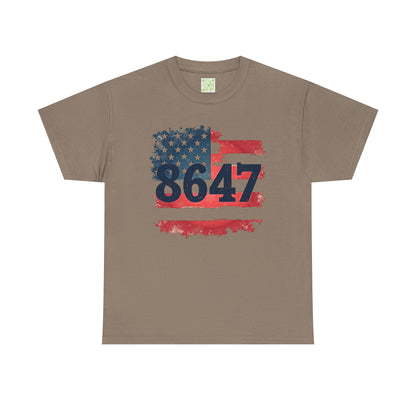 US Flag 8657 Patriotic Cotton Tee, 8647 Shirt, Resist Project 2025, Unisex Tee, Outdoor Adventures, Streetwear, Gift For Him, Gift For Her