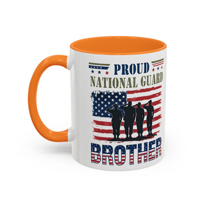 National Guard, Proud Brother Coffee Mug, Veteran Appreciation Mug, Military Family Gift, Army Gifts, Tactical Gifts