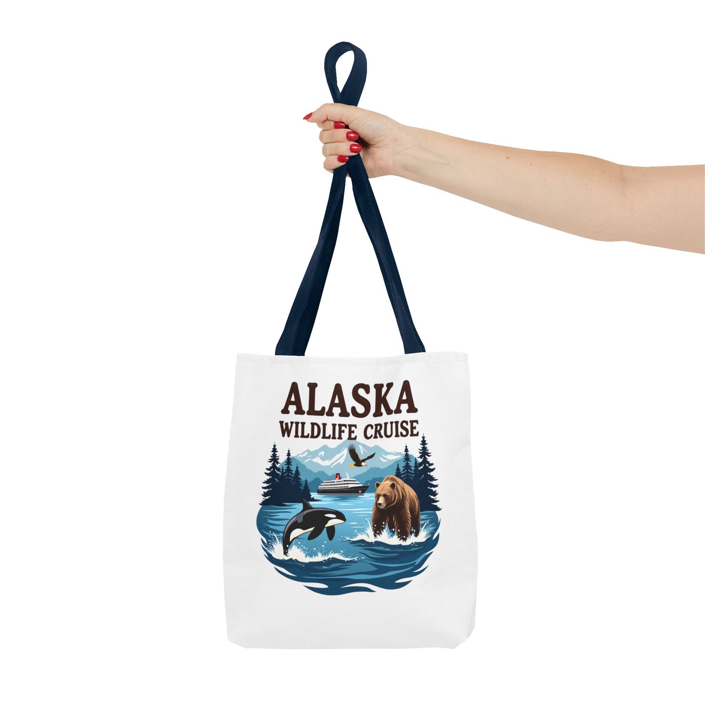 Alaska Wildlife Cruise Tote Bag, Adventure Lovers Gift, Cruise Squad 2025, Alaska Vacation Tote Bag, Alaskan Cruise Tote