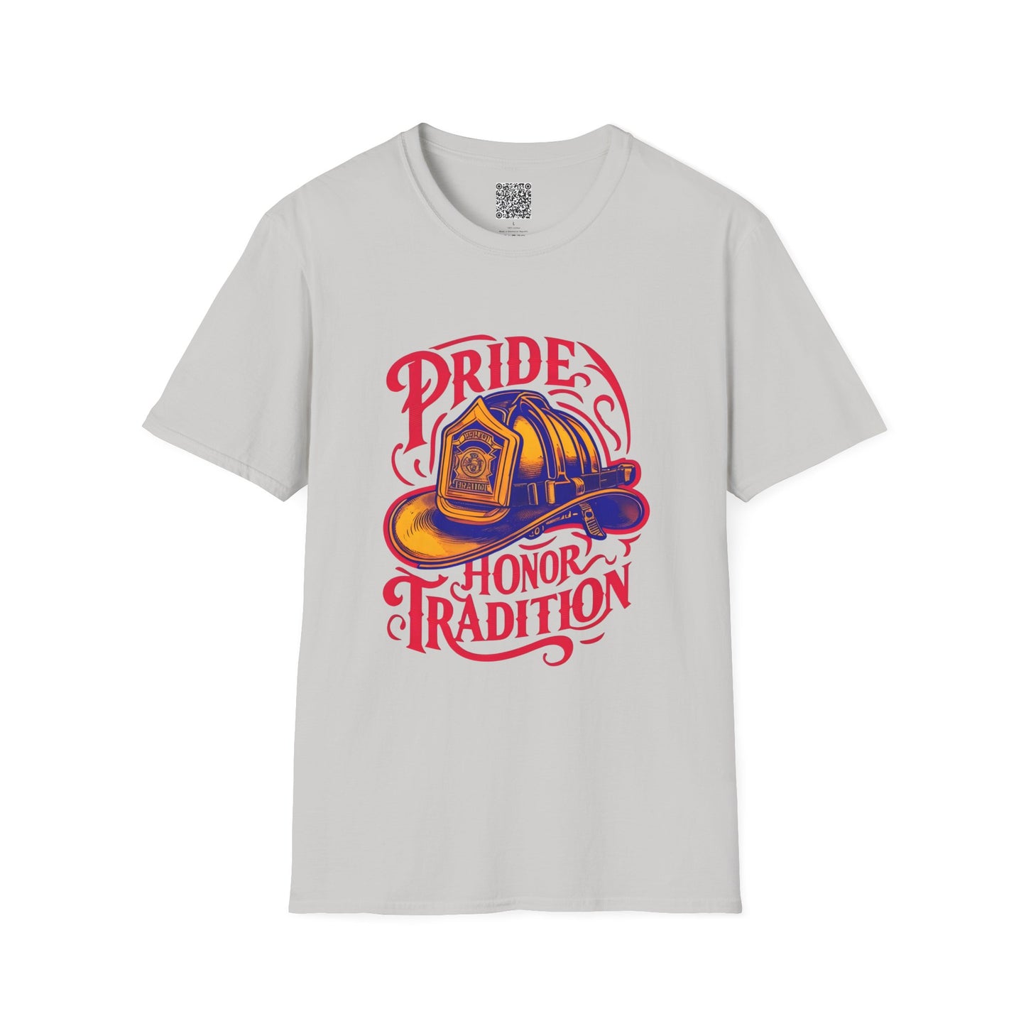Firefighter Pride T-Shirt, Honor Tradition Tee, Unisex Softstyle Shirt, First Responder Gift, Fire Department Apparel