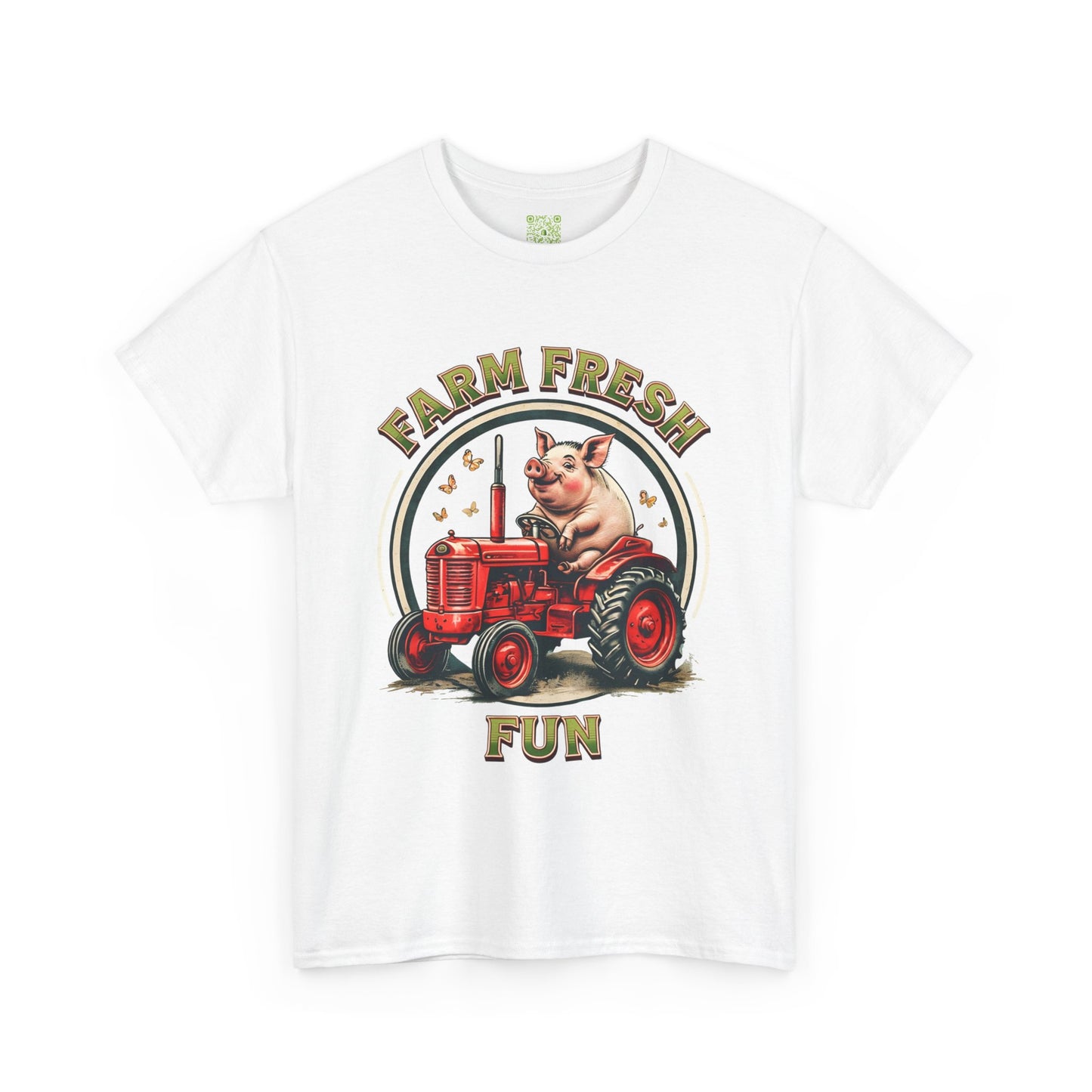Potbelly Pig Farm Fresh Fun T-Shirt, Vintage Farmhouse Tee, Retro Pig Tractor Shirt, Animal Lover Gift, Country Life Apparel