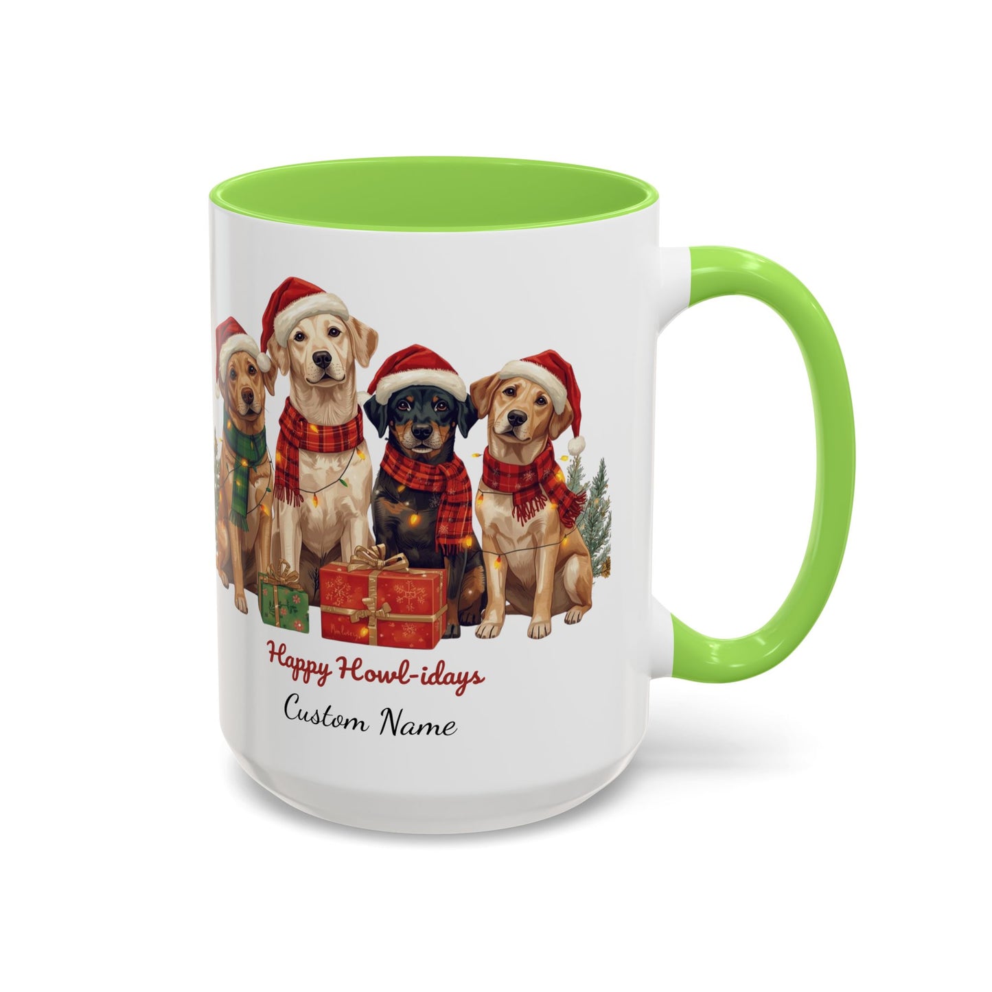 Festive Dog Mug, Dog Christmas Mug, Cute Christmas Dog, Custom Dog Mug, Holiday Spirit, Merry Christmas, Family Xmas Mug