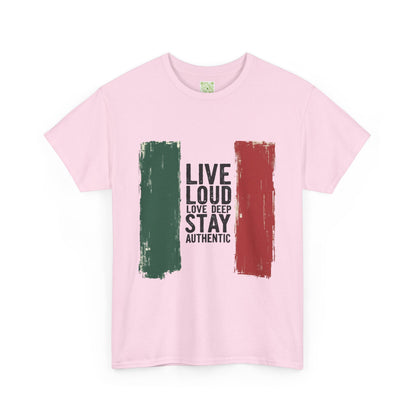 Viva La Vida Mexico Shirt, Live Loud Love Deep Stay Authentic, Mexico Pride, Mexican Independence, Mexican Culture, Hispanic Heritage