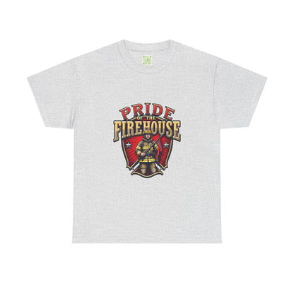 Fireman Shirt Pride of the Firehouse, Firewoman Tee, Firefighter Shirt, First Responder Gift, Fire Rescue, Thin Red Line