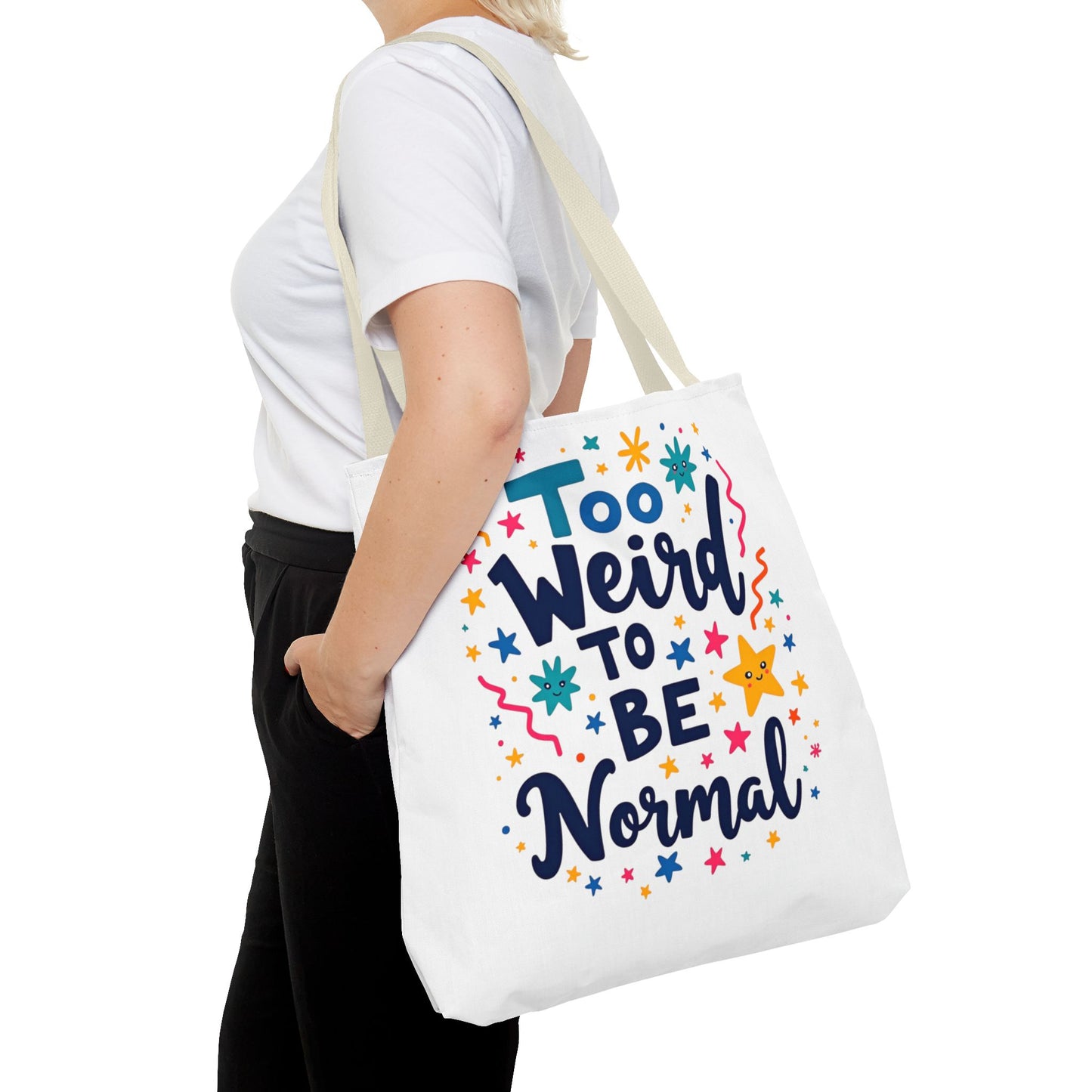 Enneagram Type 4 Tote Bag, To Weird to Be Normal, Personality Test, Enneagram Four, Self Growth Accessories