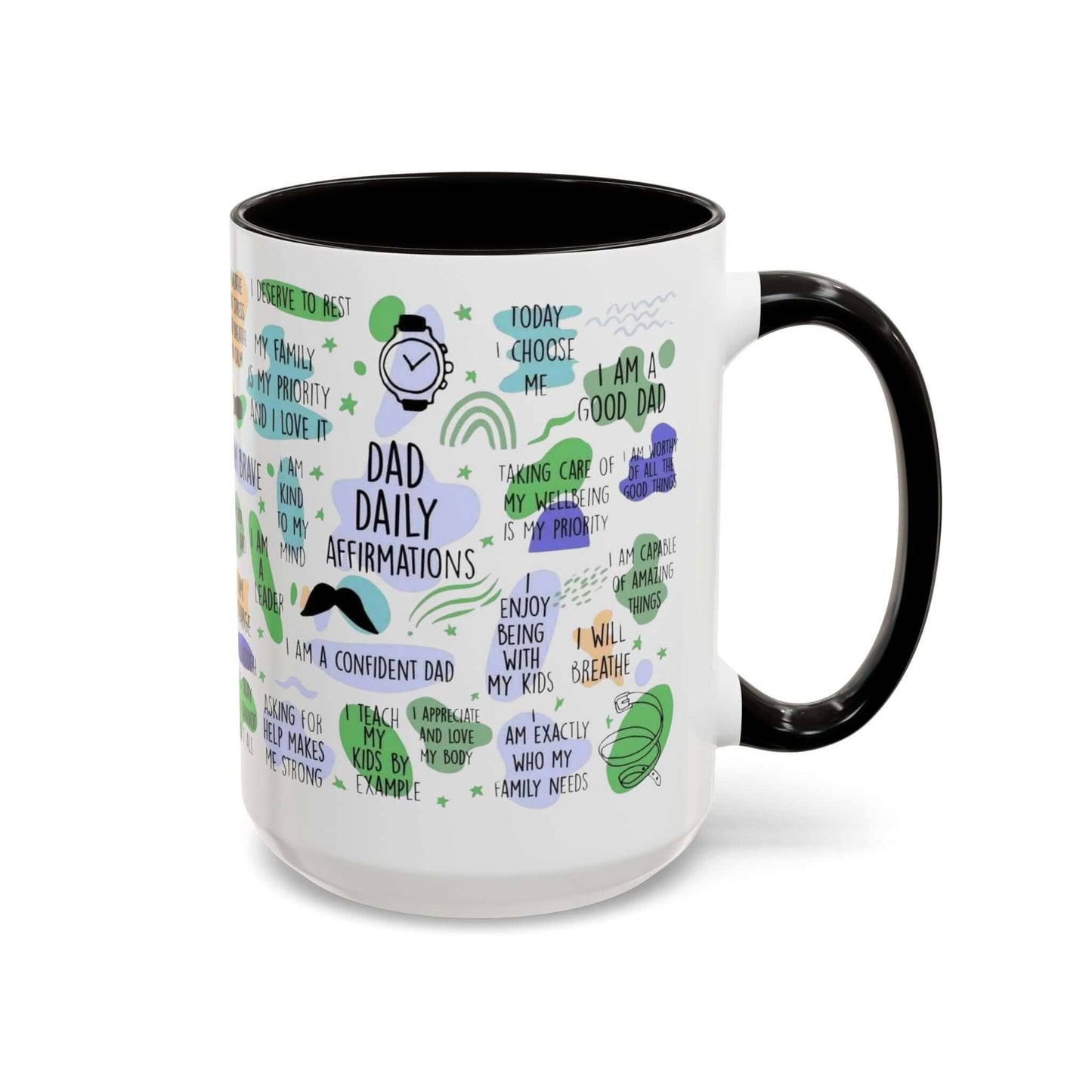 Dad Affirmations Multi Color Mug