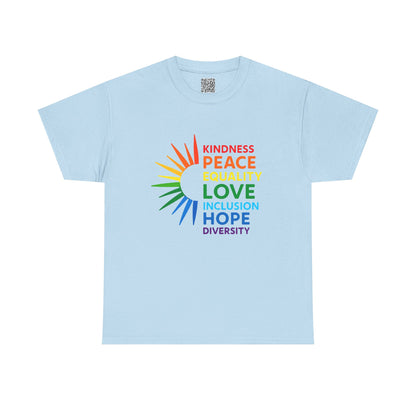 LGBTQ Pride Tee, Kindness Peace Equality Love Inclusion Hope Diversity, LGBT TShirt, Pride Outfit