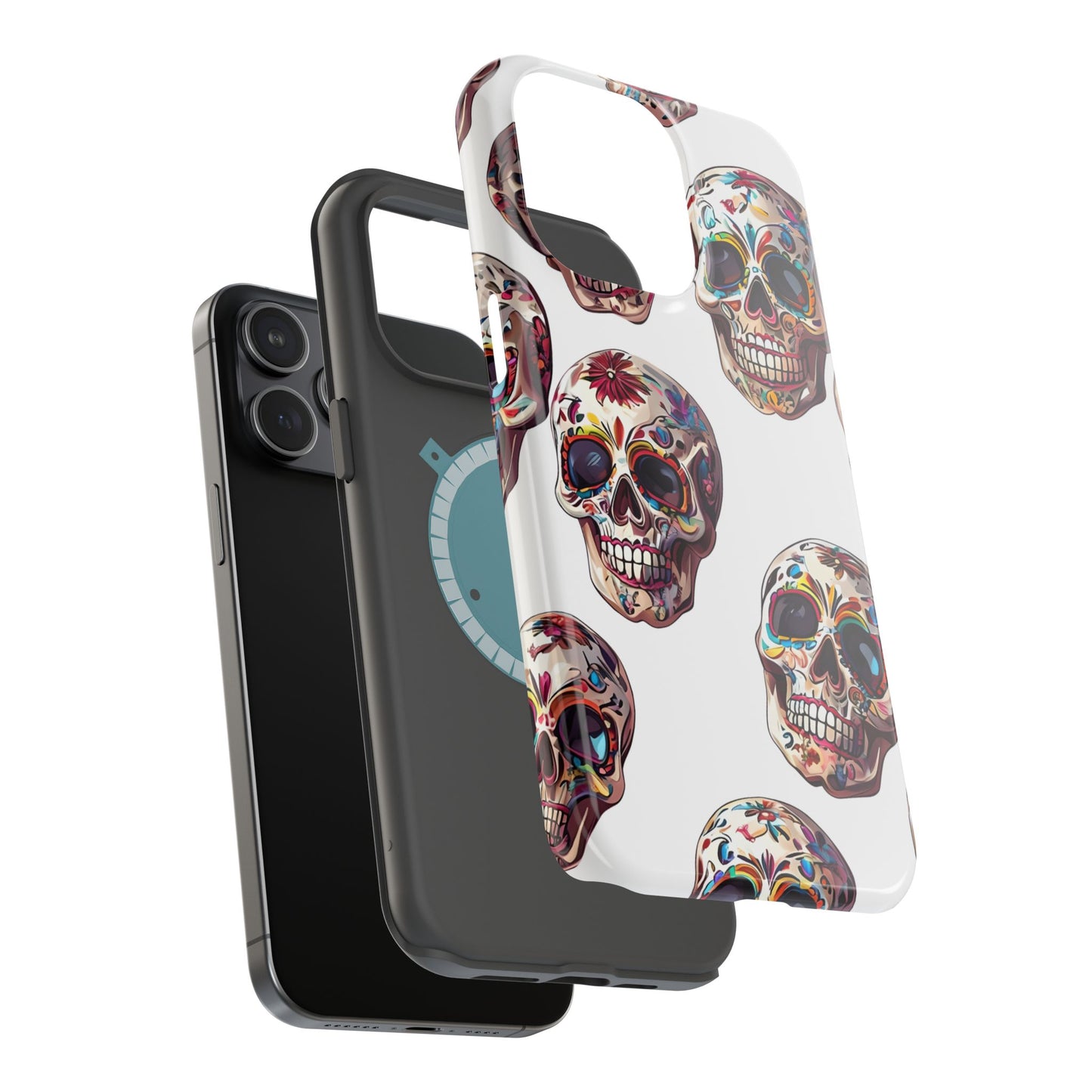 Sugar Skull Phone Case, Dia De Los Muertos, Day Of The Dead, Mexican Tradition, Sugar Skull Art, Wireless Charger