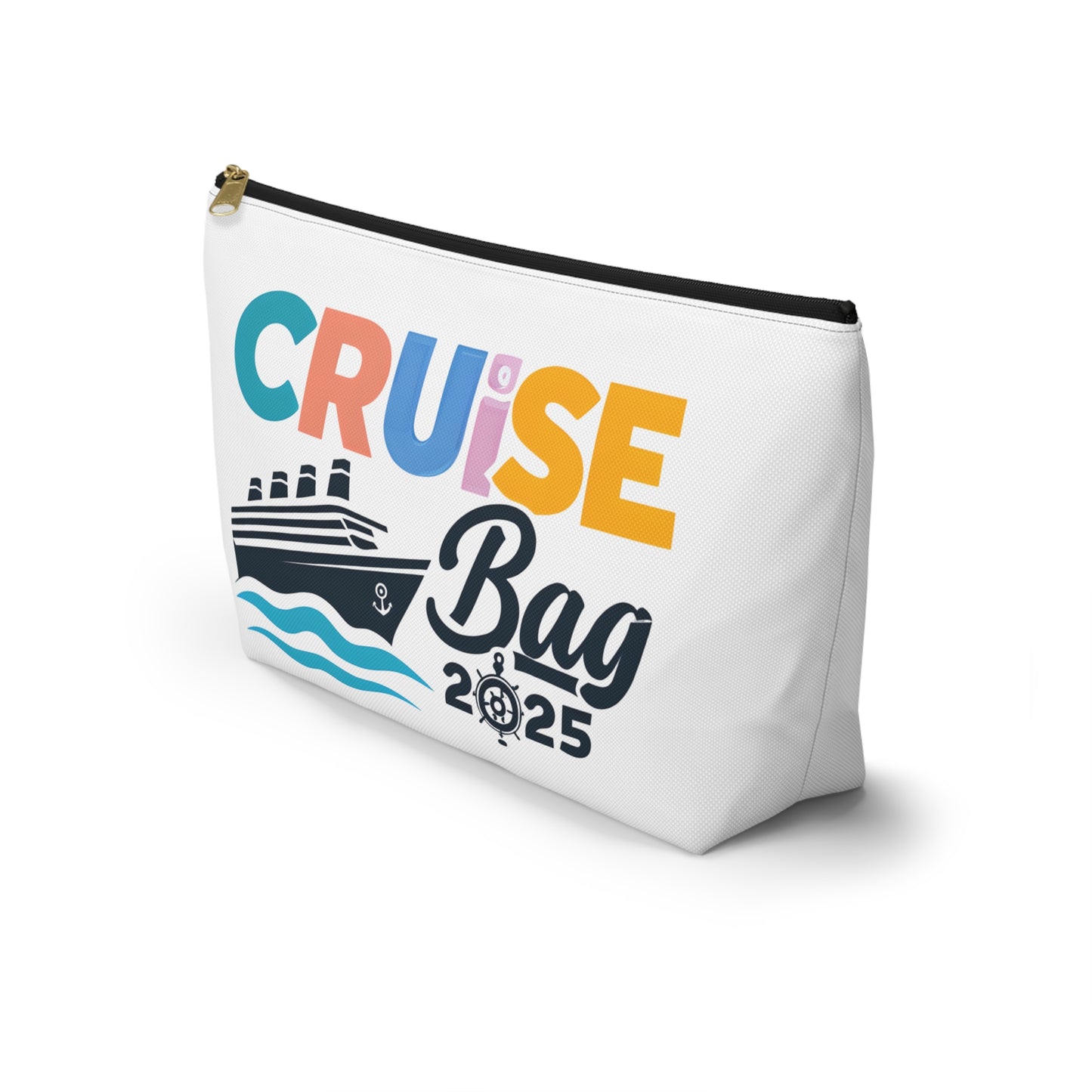 Cruise Accessory Pouch, Canvas Pouch, Nautical Theme, Travel Bag, Vacation Essentials, Beach Trip Bag, Gift for Travelers