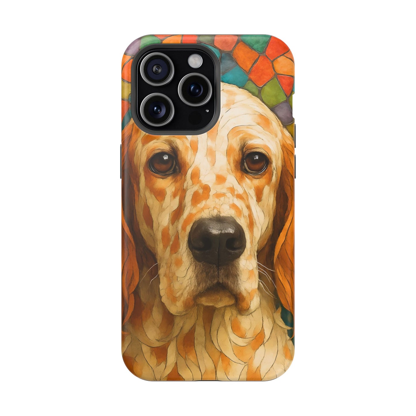 English Setter Mosaic Phone Case, Irish Setter, Dog Phone Case, iPhone Dog Case, Dog iPhone Case, Dog Lover Gift