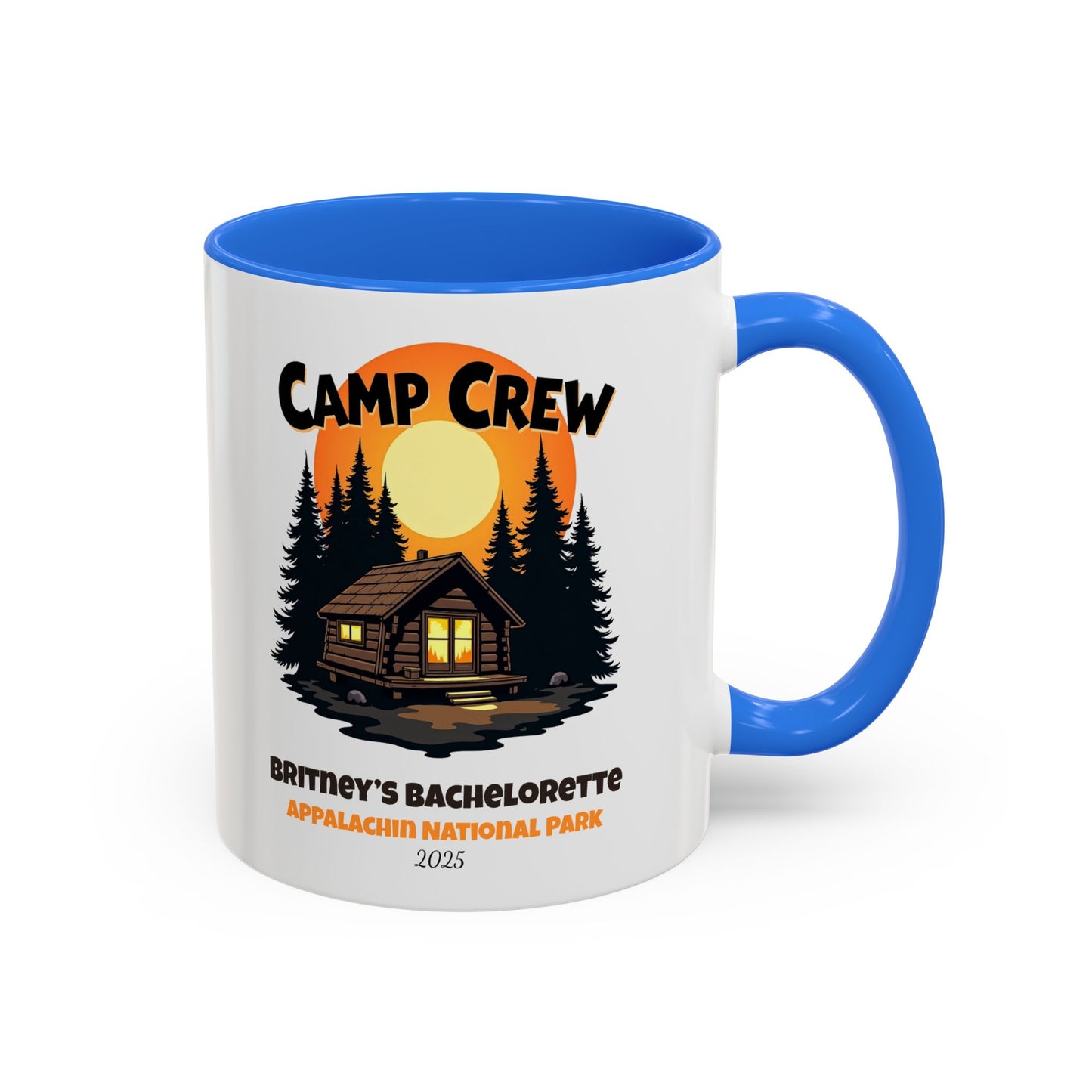 Camp Crew Accent Coffee Mug, Hen Party Favors, Camp Bachelorette, Bachelorette Cup, Girls Trip Gifts, Bride Tribe