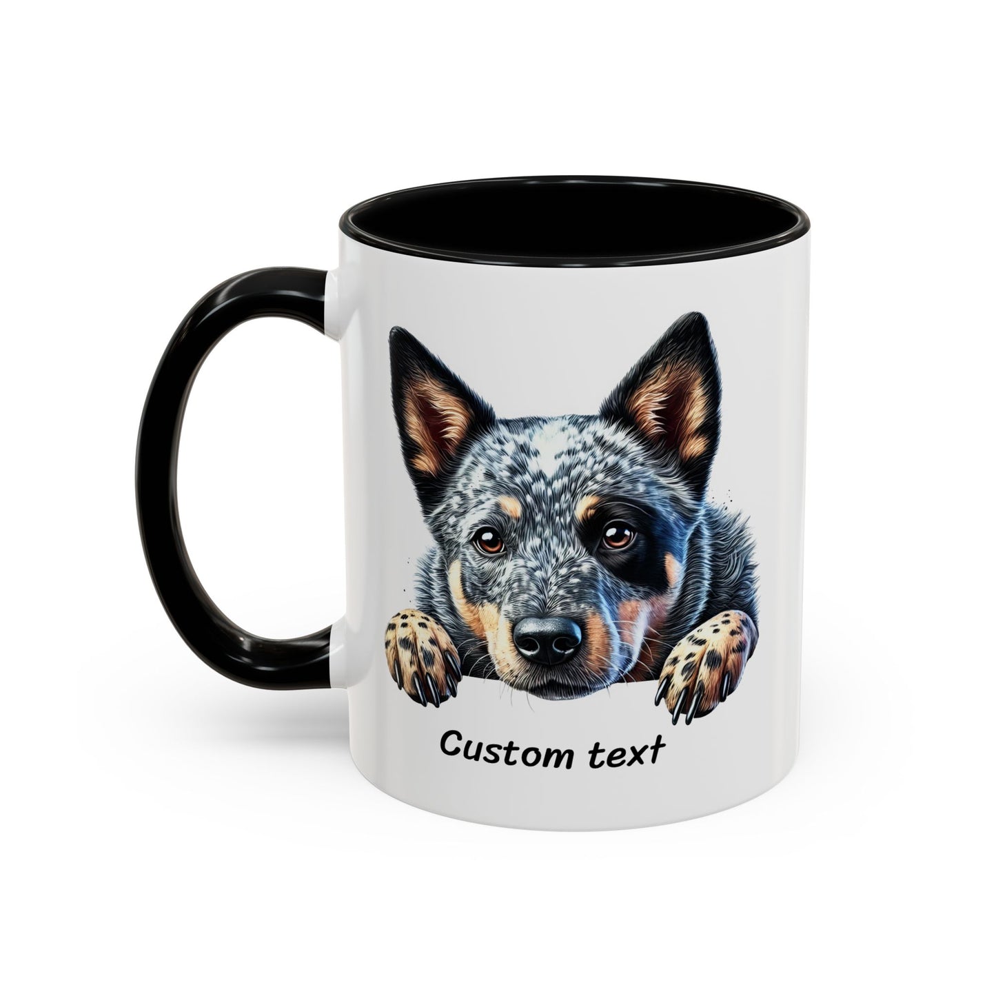 Funny Dog Lover Australian Cattle Dog Accent Mug, Sassy Coffee Cup with Dog is Friendly, I am Not Quote, Perfect Gift for Dog Moms