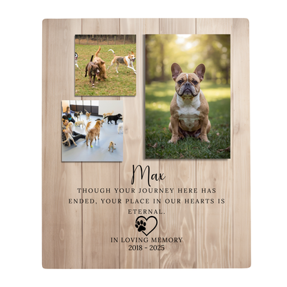 Pet Memorial Gifts - Pet Memorial Gift Remembrance Gift - Plaque - Vertical