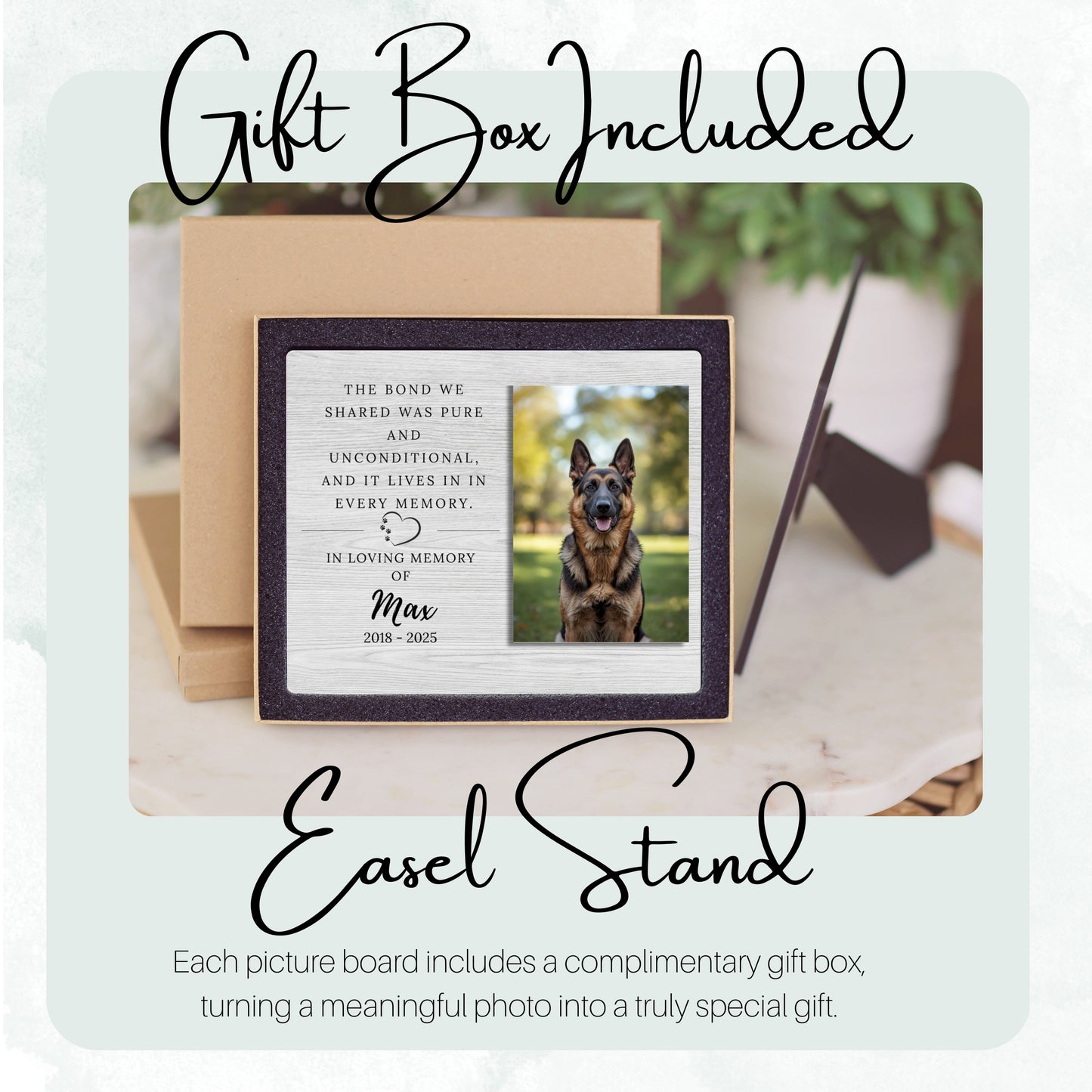 Pet Memorial Gift - Pet Remembrance Gift Memorial - Remembrance Plaque - Horizontal