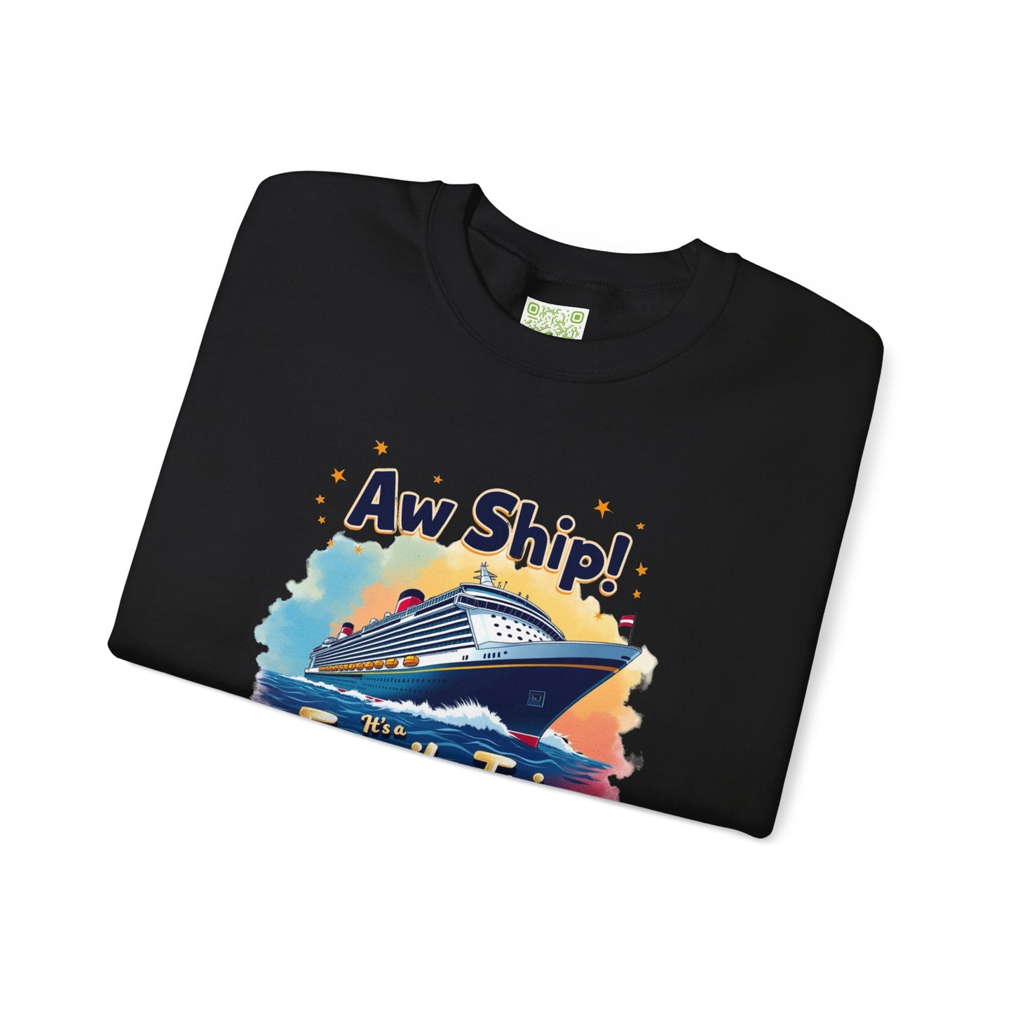 Aw Ship! Family Trip 2025 Unisex Crewneck Sweatshirt, Cruise