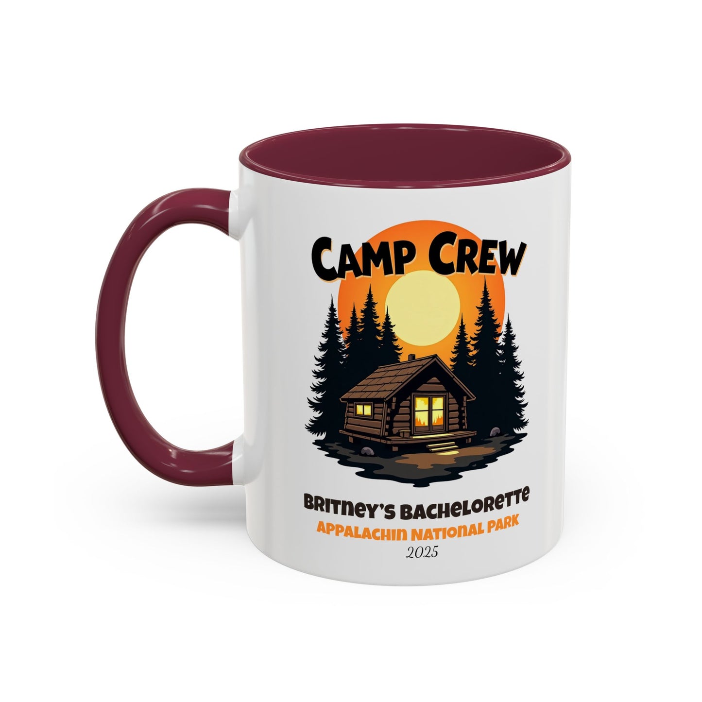 Camp Crew Accent Coffee Mug, Hen Party Favors, Camp Bachelorette, Bachelorette Cup, Girls Trip Gifts, Bride Tribe