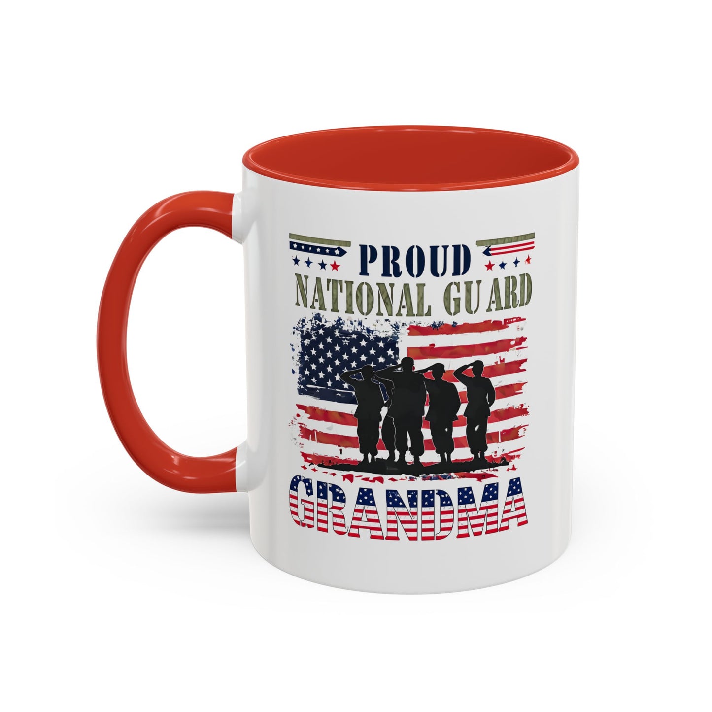 Patriotic National Guard Grandma Mug, Army National Guard, Gift for Heroes, Veteran Appreciation, Military Family Gift