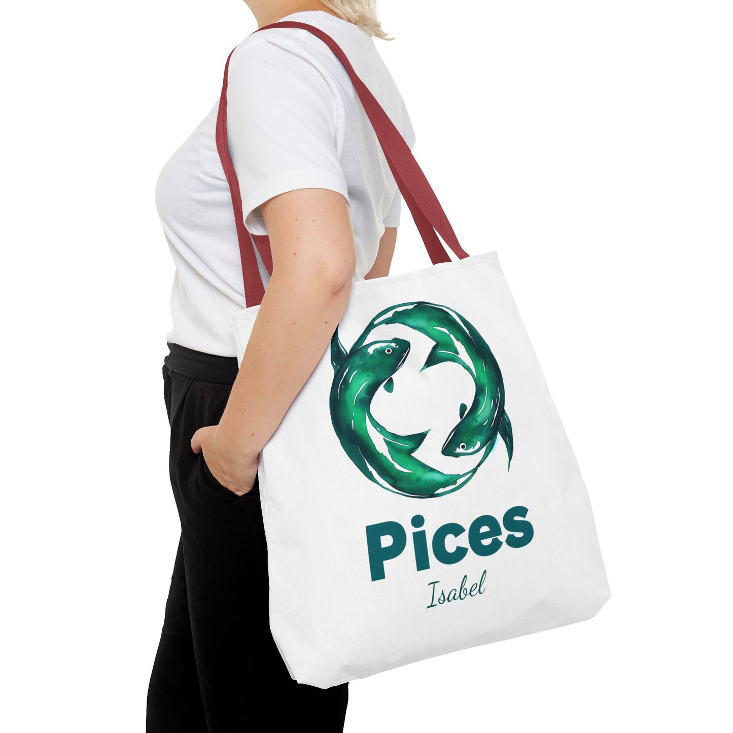 Pices Zodiac Personalized Tote Bag - Astrology Inspired, Gift for Taurus, Festival Tote, Astrology Lover's Bag, Horoscope Gift