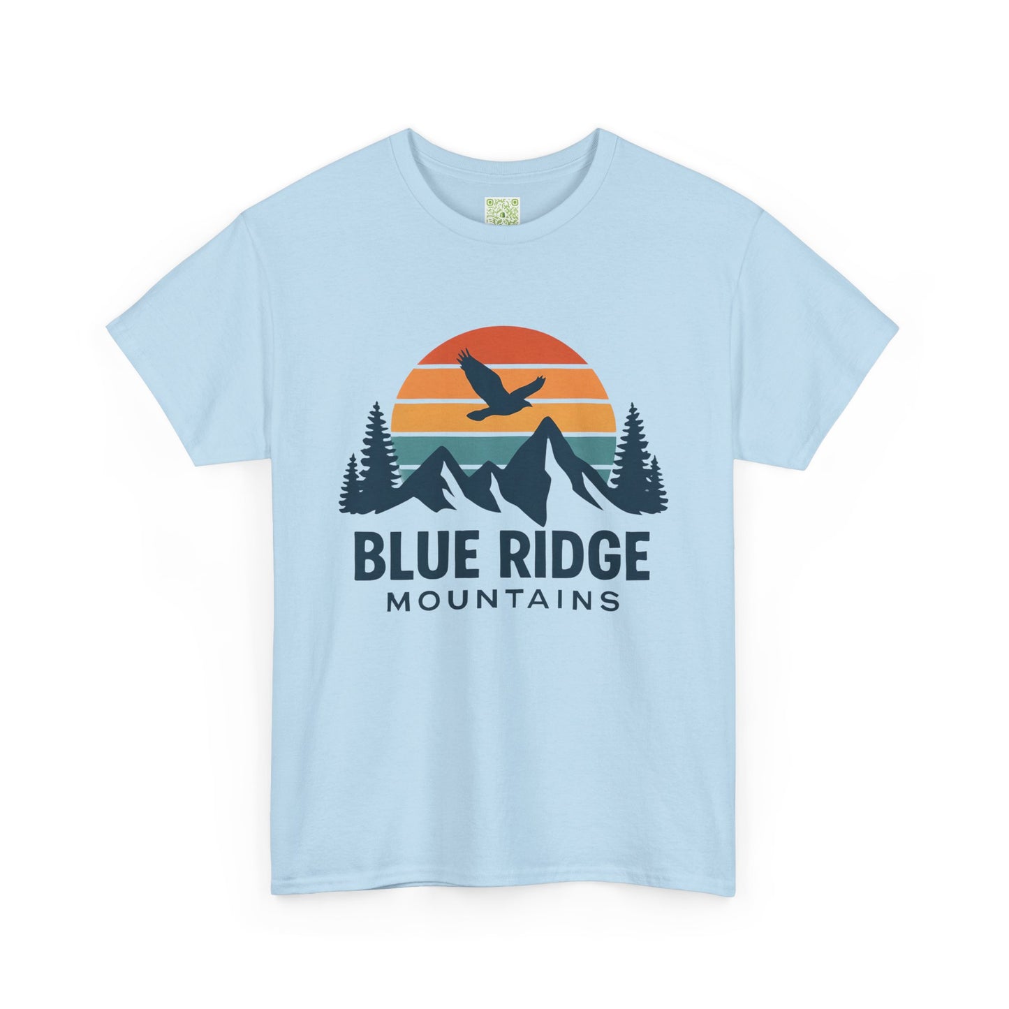 Blue Ridge Parkway Unisex Heavy Cotton Tee, Nature Lover Shirt, Blue Ridge Mountains, North Carolina Shirt, Camping Gift