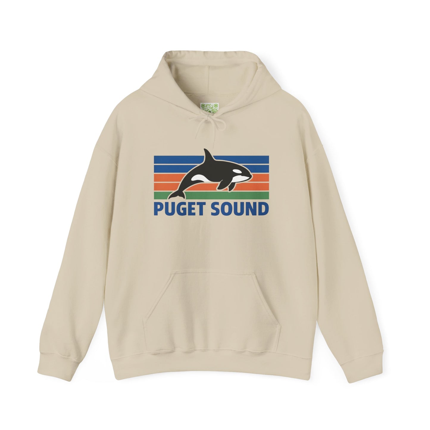 Vintage Puget Sound Orca Hoodie, Orca Shirts, Whale Sweatshirt, Respect The Locals, Whale Gifts, Whale Watching Shirt