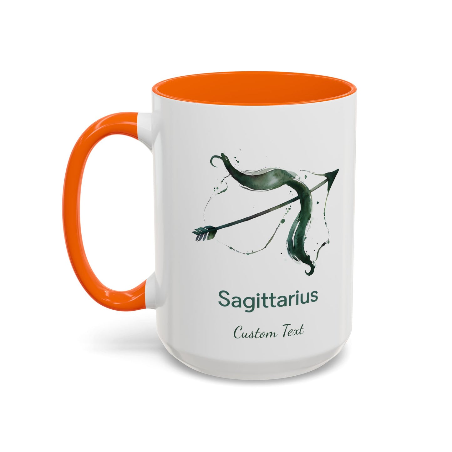 Personalized Sagittarius Accent Coffee Mug, Zodiac Mug, Astrology Mug, Custom Zodiac Gift, Birth Month, Sagittarius Zodiac Sign