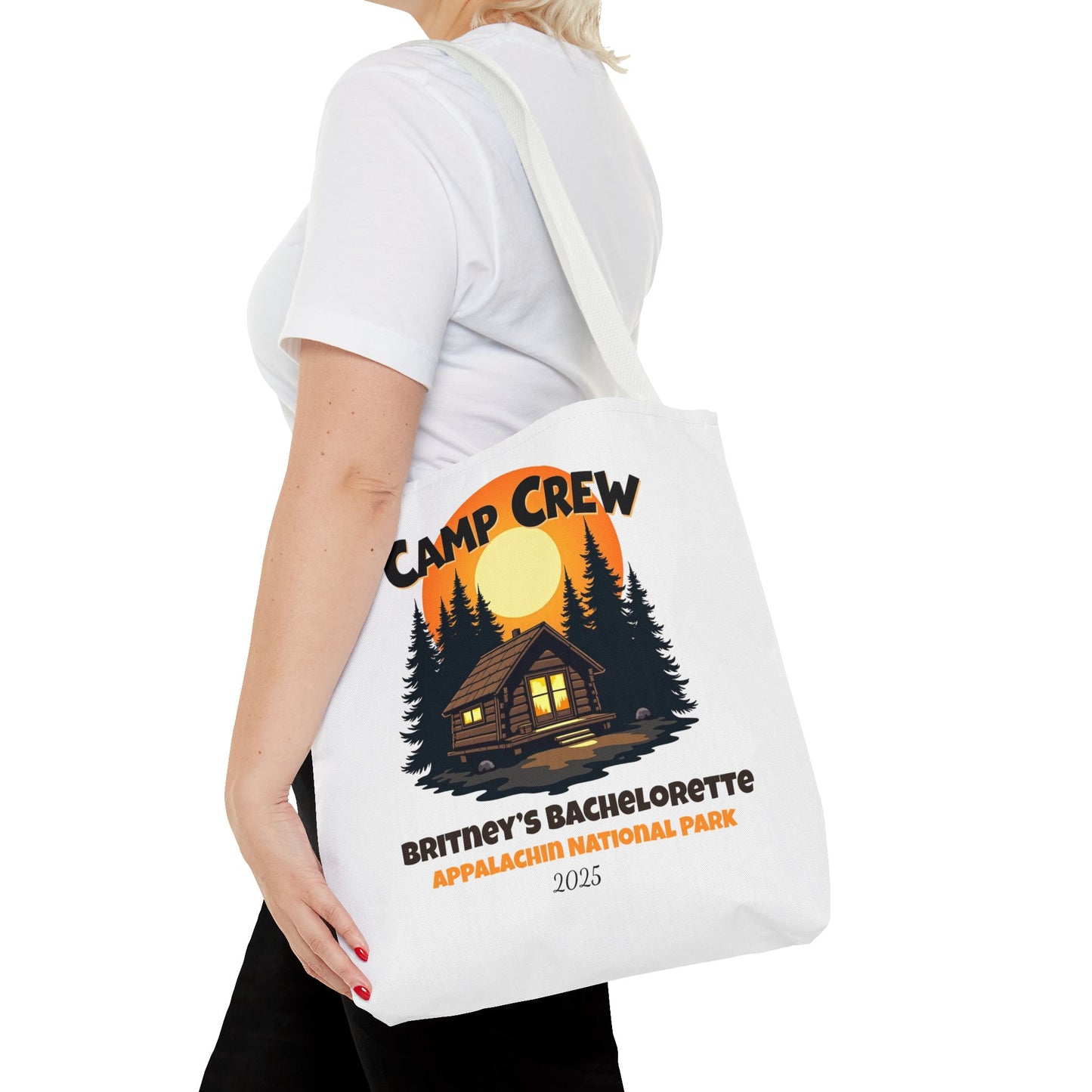 Bachelorette Camp Crew Tote Bag, Bride Beach Bag, Camp Bride, Camping Bach, Bridal Tote Bag, Custom Beach Bag