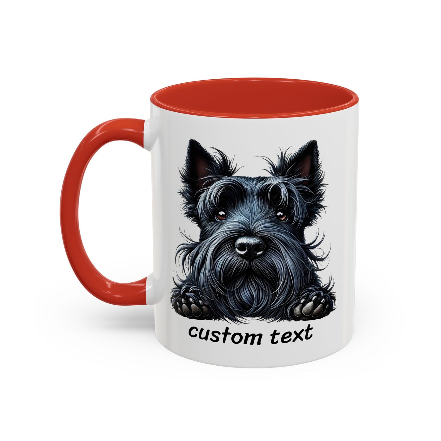 Funny Dog Lover Scottish Terrier Accent Mug - "Dog is Friendly, I am Not"