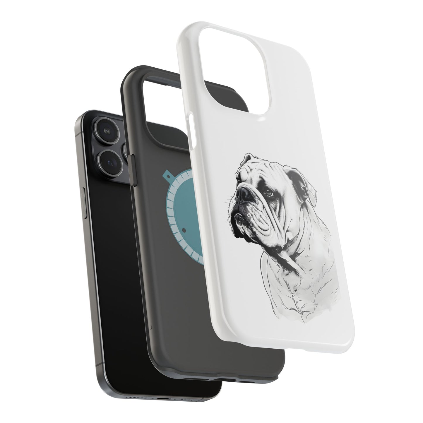 Bulldog Magnetic Tough Cases - Durable Phone Protection, Pet Lovers Gift, Animal Accessories, Unique Design, Personalized Tech