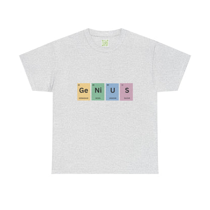 Genius Periodic Table Tee, Chemistry T-shirt, Periodic Table Shirt, Science Lover, Nerdy T-shirt, Funny Science Shirt